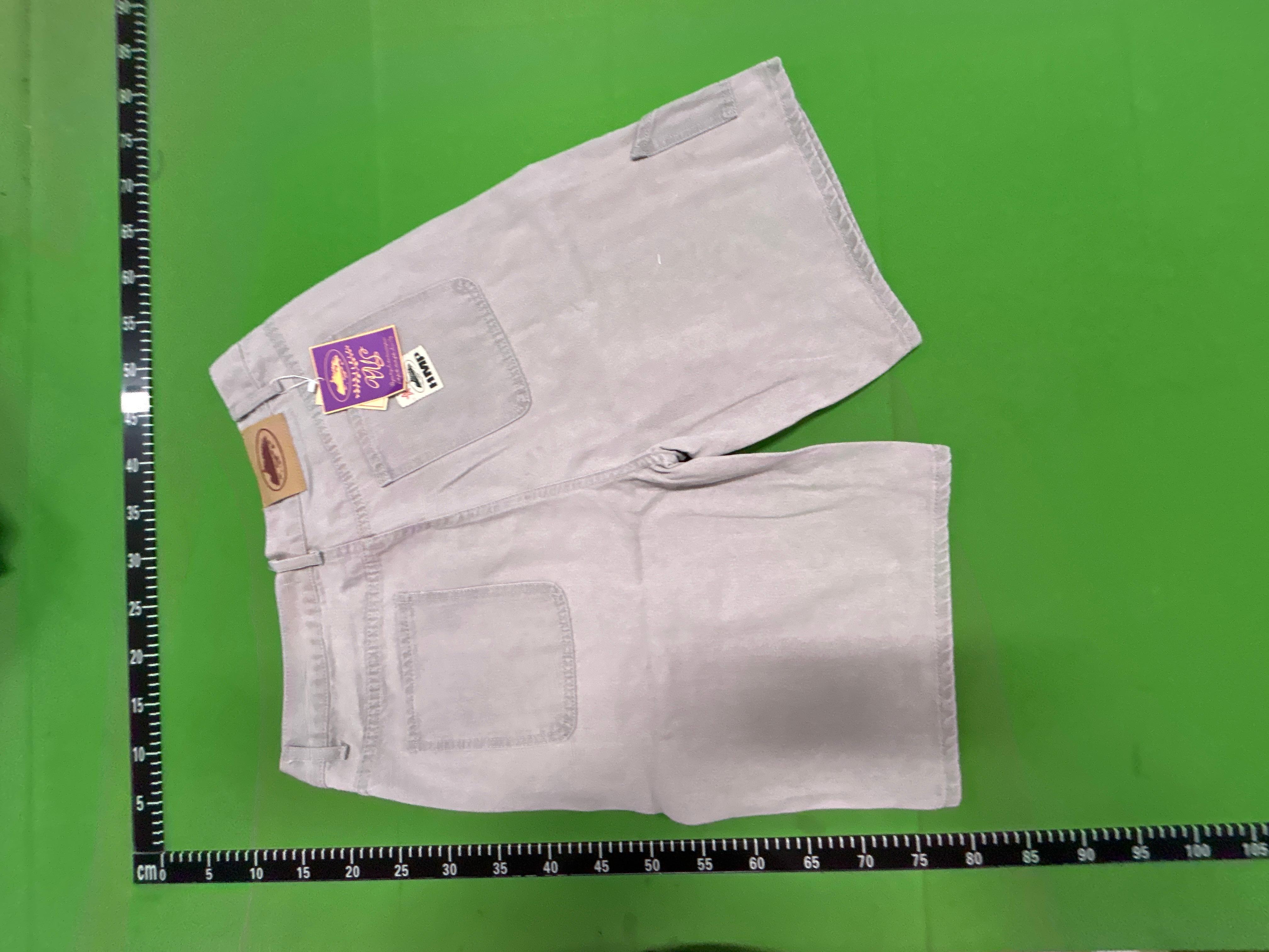 Foto QC 7 de Vivienne Westwood Logo Embroidered Denim Shorts Light Blue