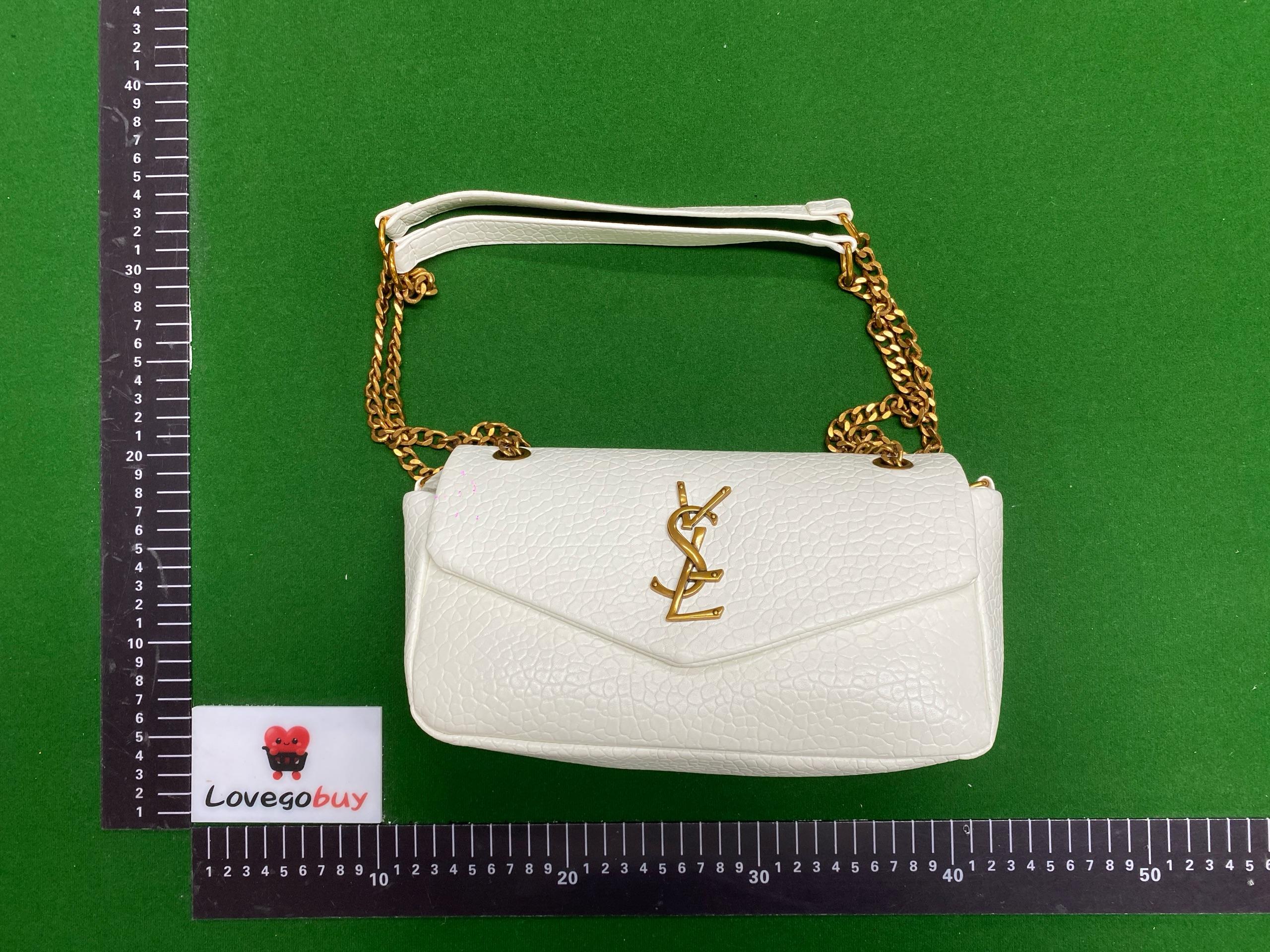 Foto QC 2 de Saint Laurent Jamie Medium Black Crinkled Leather