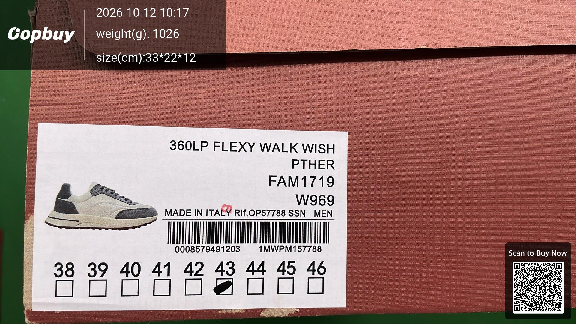 Foto QC 2 de Loro Piana 360LP Flexy Walk Wish FAM1719