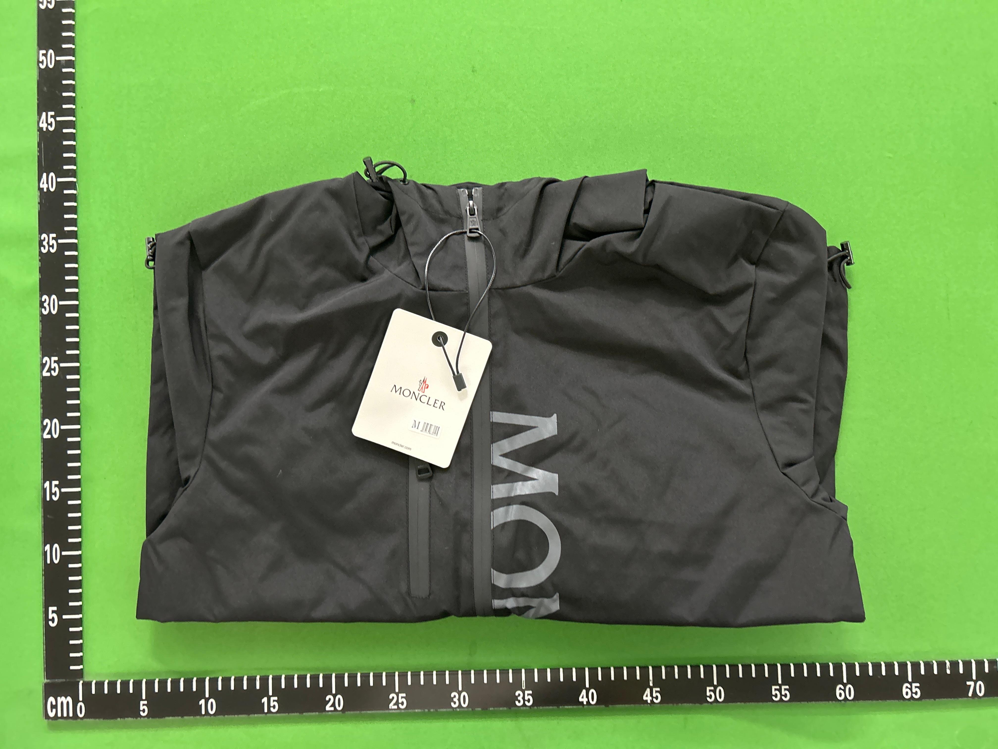 Foto QC 1 de Moncler Windbreaker Jacket Tricolor Stripe Black
