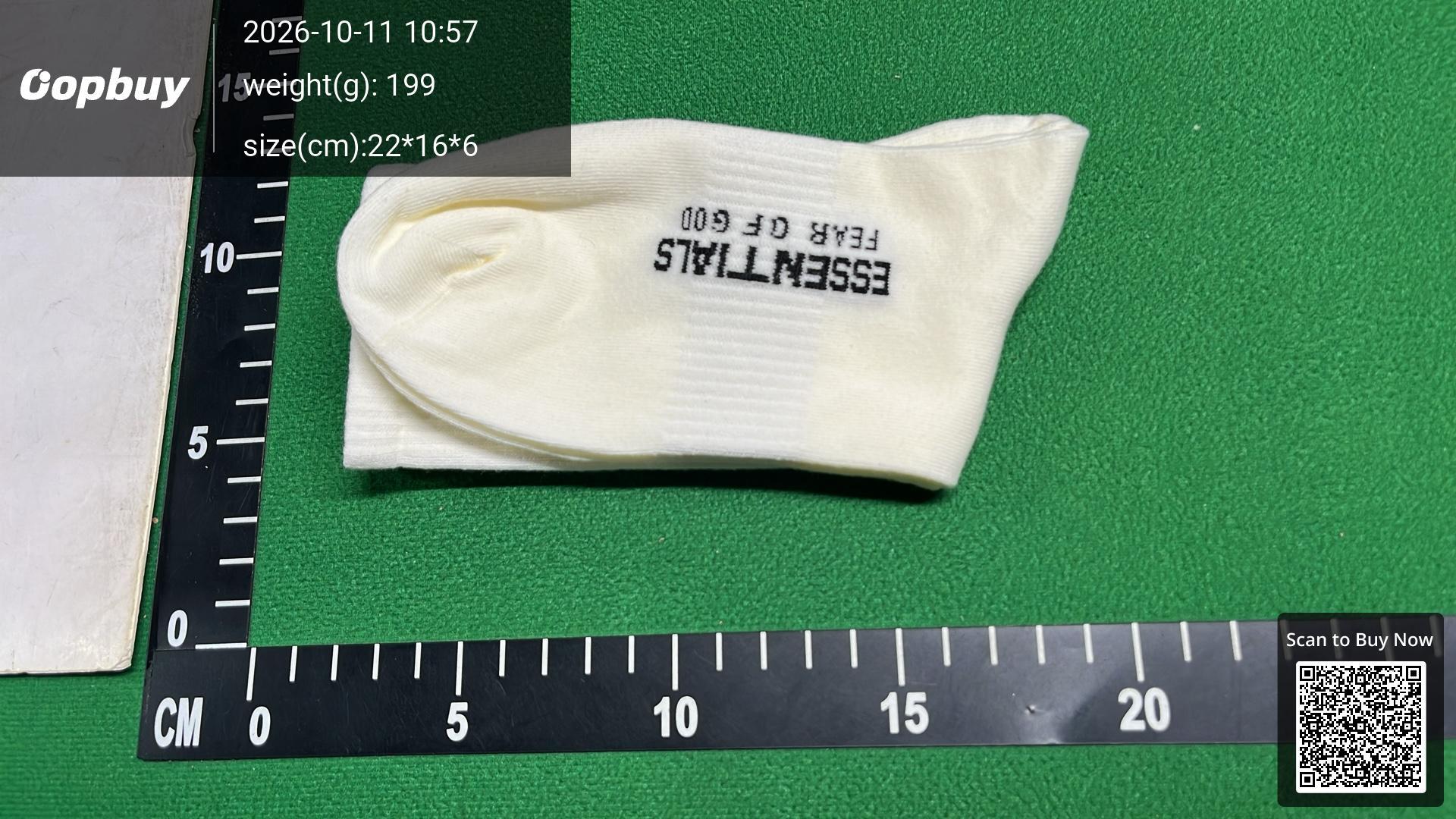 Foto QC 2 de Fear of God Essentials 1977 Crew Socks Brown