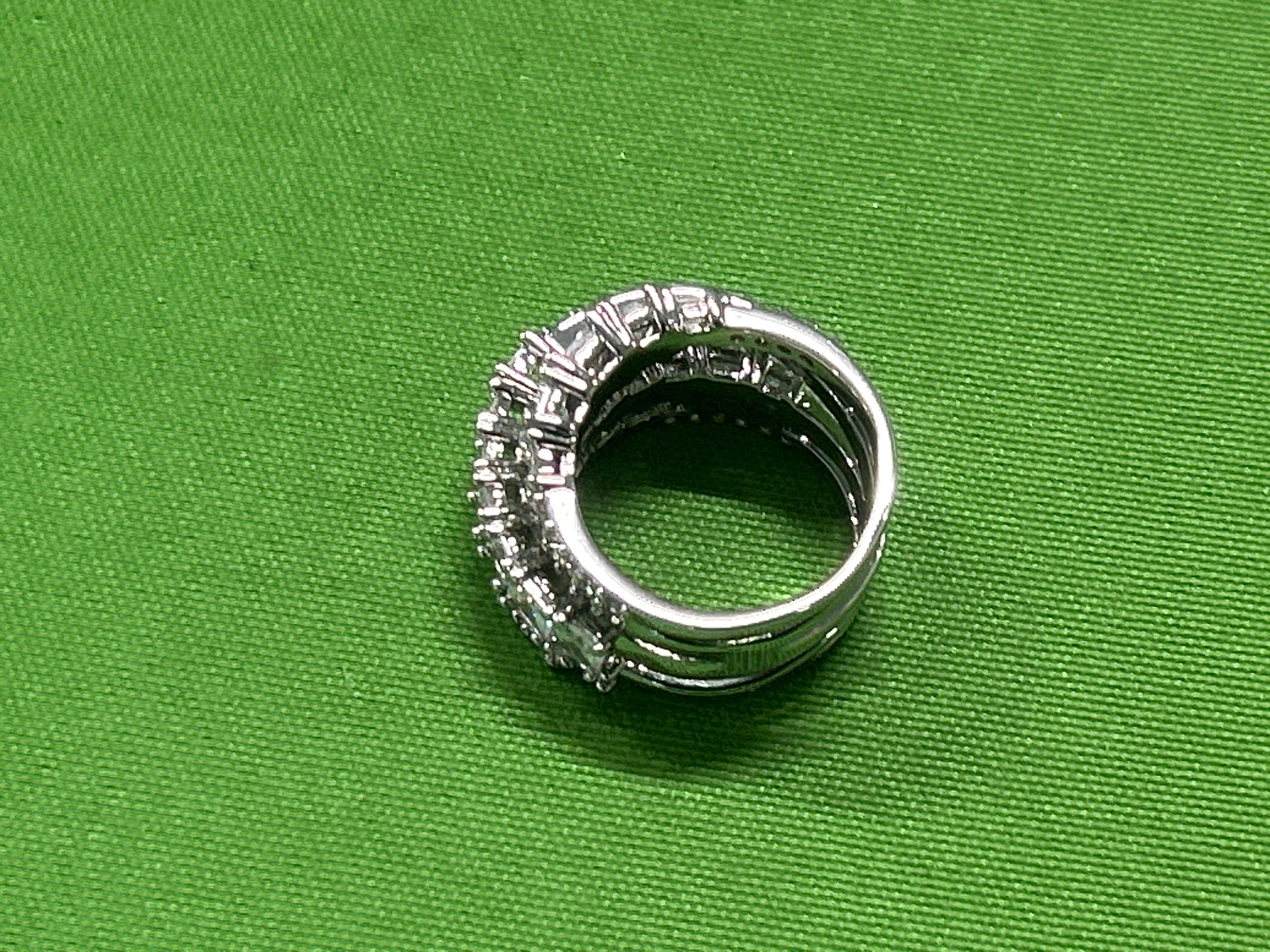 Foto QC 4 de Other Ring Metal Crystal Silver