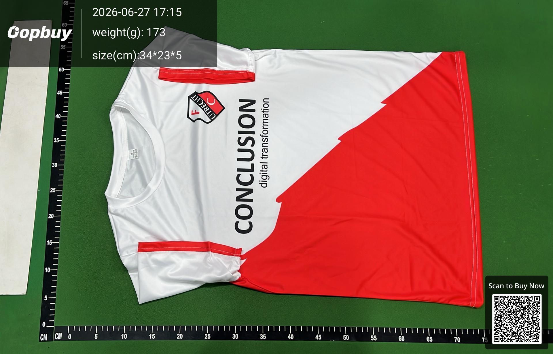 Foto QC 2 de FC Utrecht 2026 Home 3D Jersey White Red