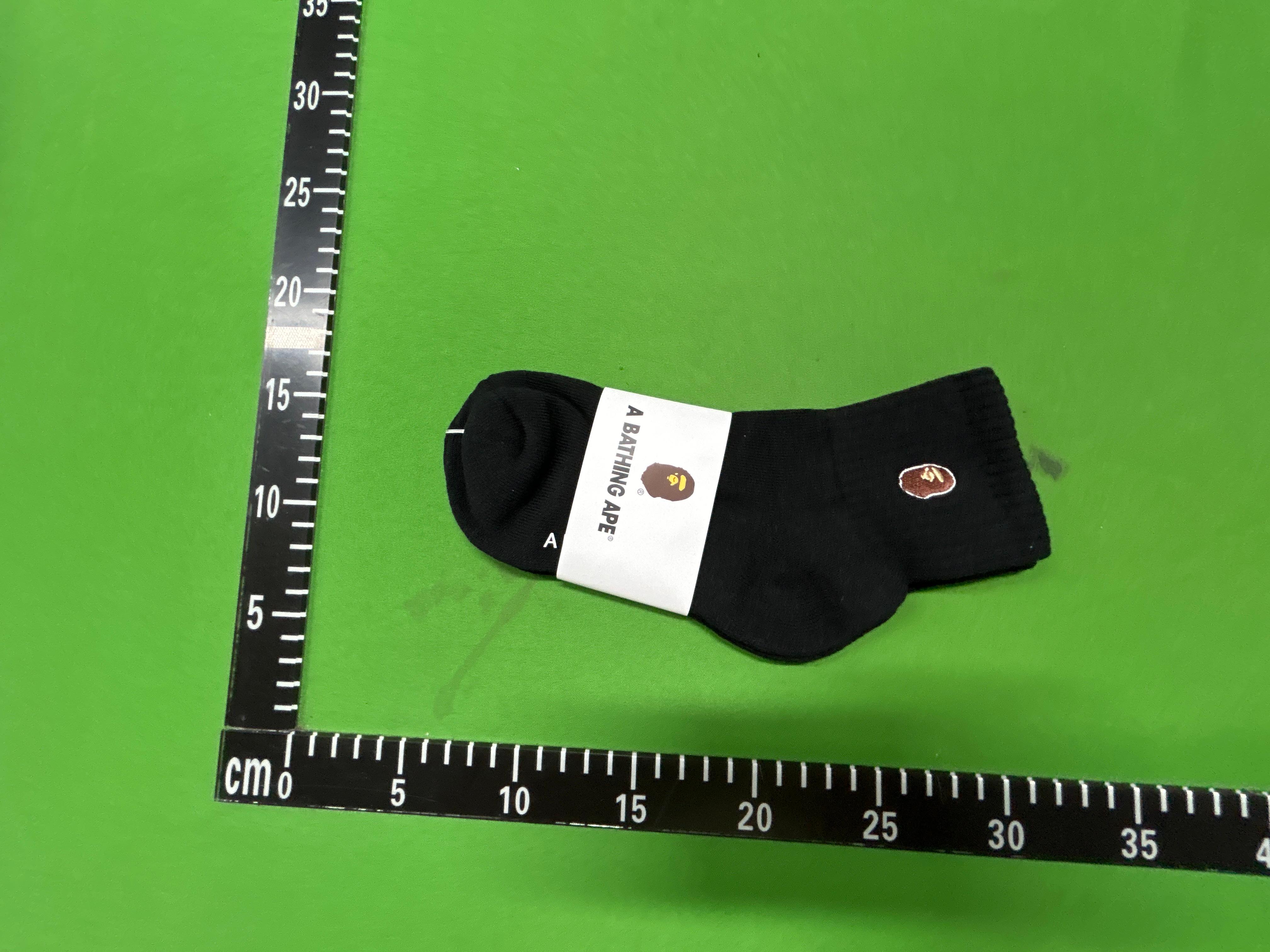 Foto QC 2 de BAPE Crew Socks Cotton Ape Head Black