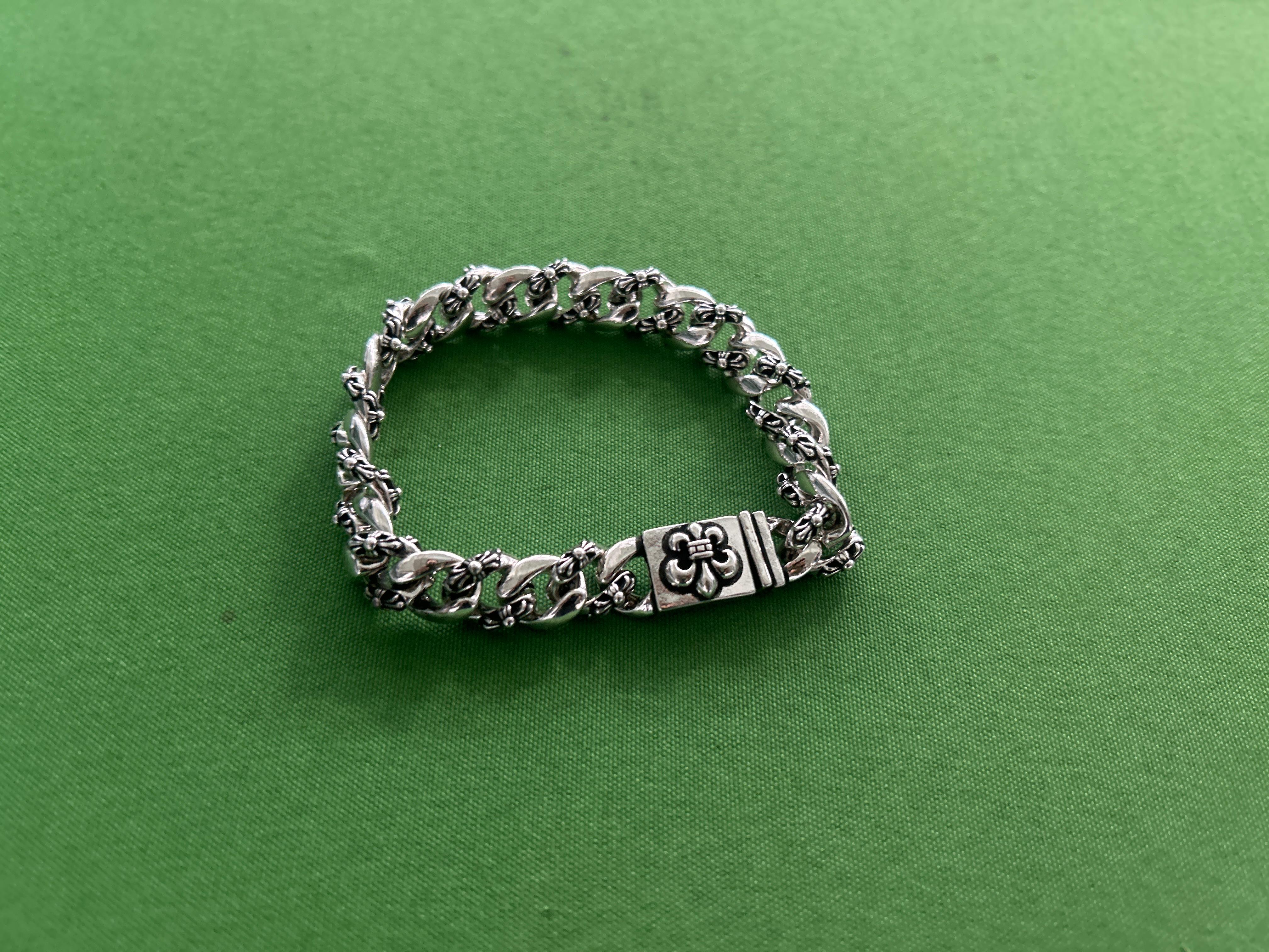 Foto QC 5 de Chrome Hearts Paper Chain Bracelet Sterling Silver