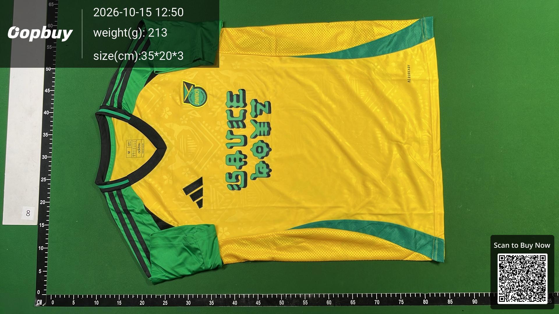 Foto QC 6 de Eladio Carrion x adidas x Jamaica 2023 Sauce Boyz Special Edition Jersey Yellow
