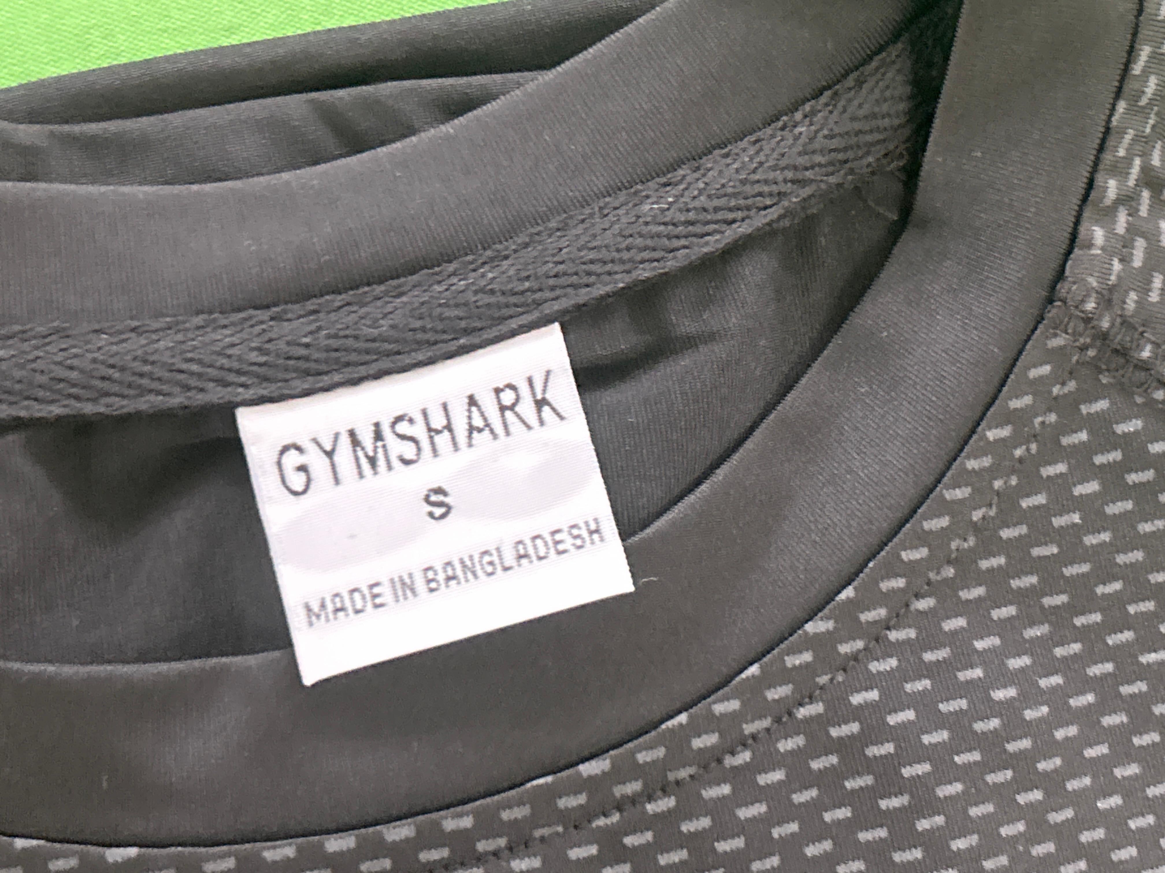 Foto QC 6 de Gymshark T-shirt Slim Fit Short Sleeve Black Burgundy