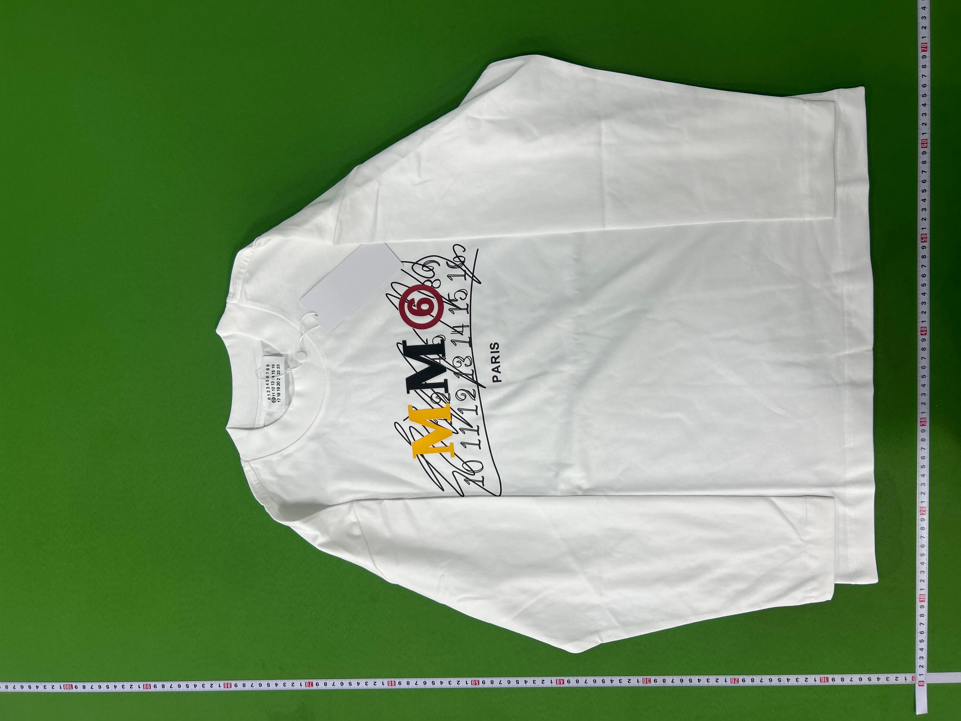 Foto QC 7 de Maison Margiela Numeric Logo Long Sleeve T-shirt White