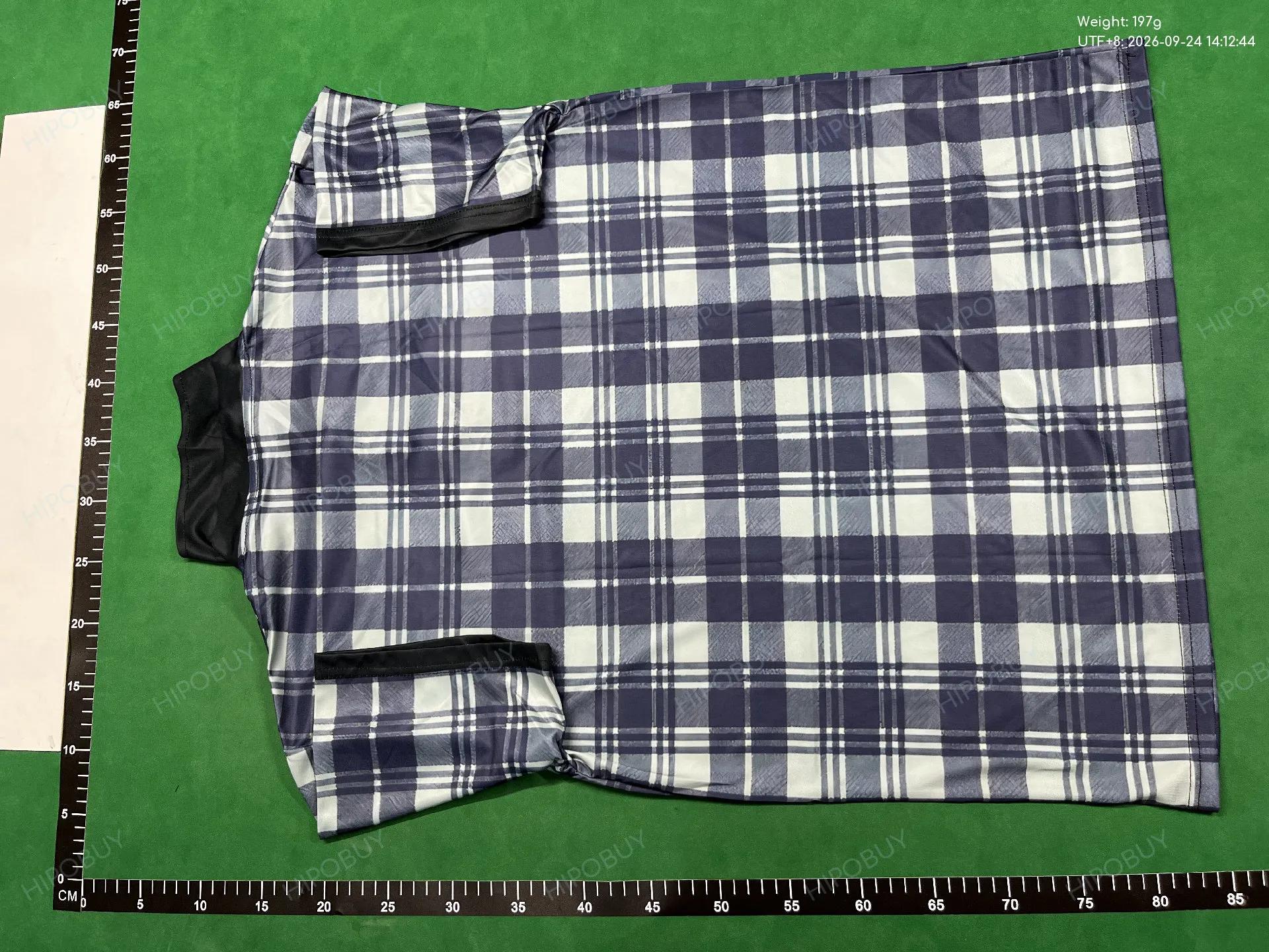 Foto QC 3 de Other Shirt Plaid American Vintage Crest Polo Pink Blue
