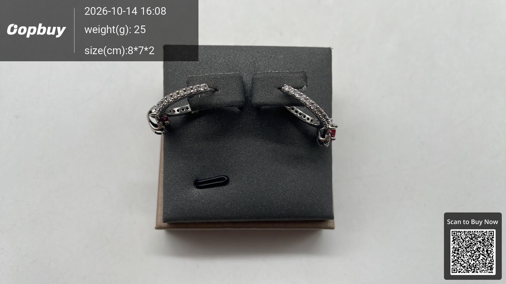 Foto QC 2 de Other Earrings Silver Plated Crystal Blue