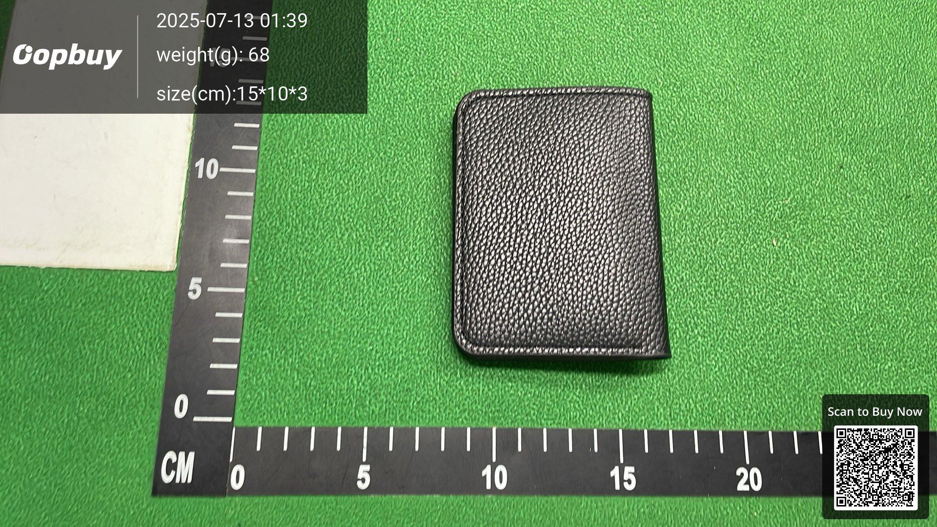 Foto QC 2 de Chrome Hearts Cross Bifold Wallet Pebbled Leather Black