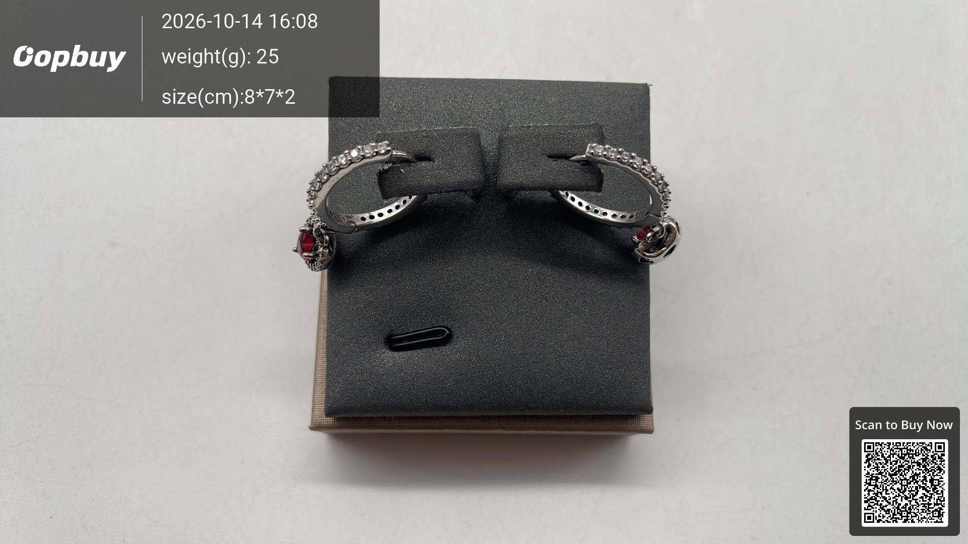 Foto QC 3 de Other Earrings Silver Plated Crystal Blue