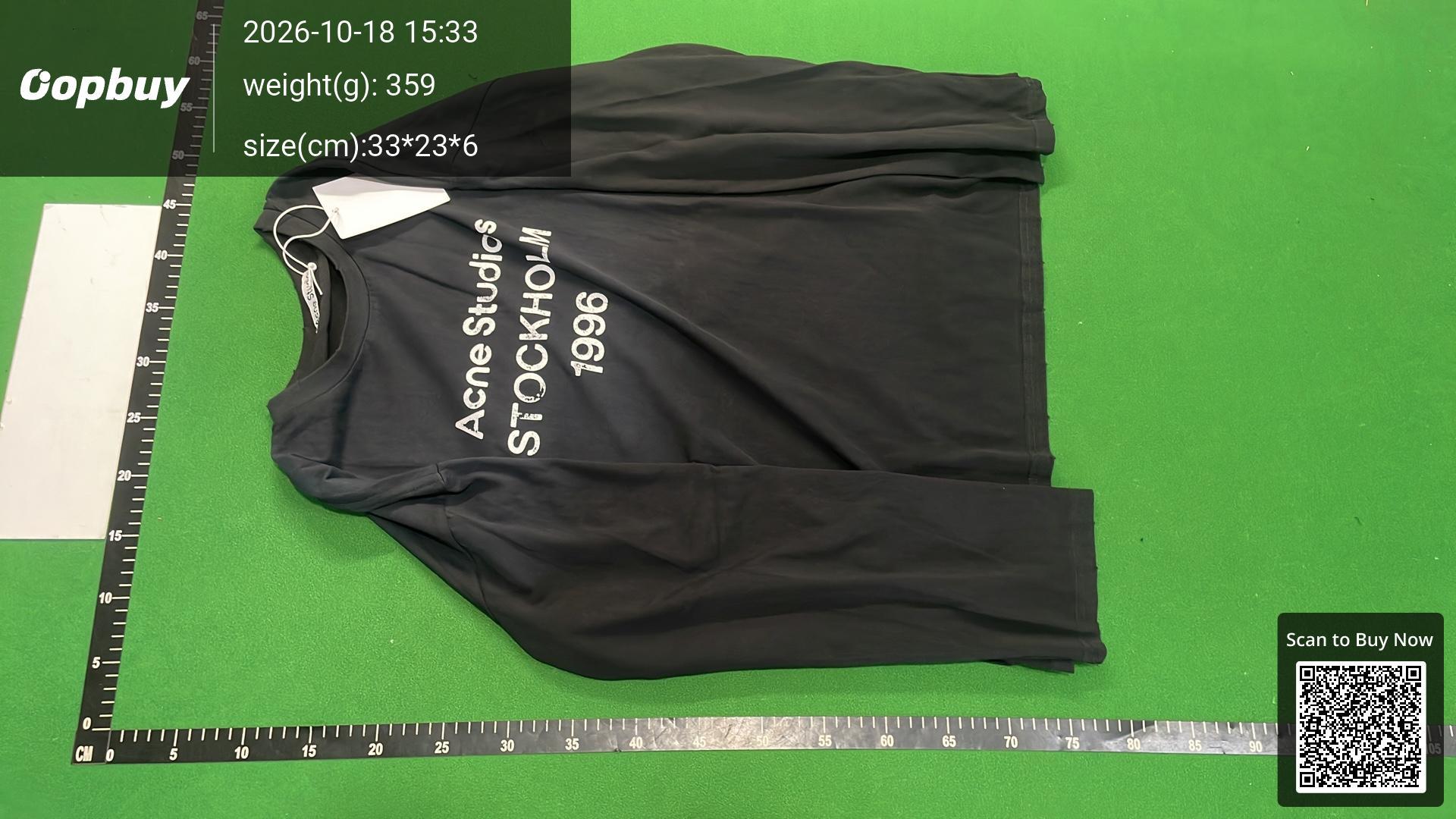Foto QC 2 de Acne Studios Stockholm 1996 Hoodie Washed Black