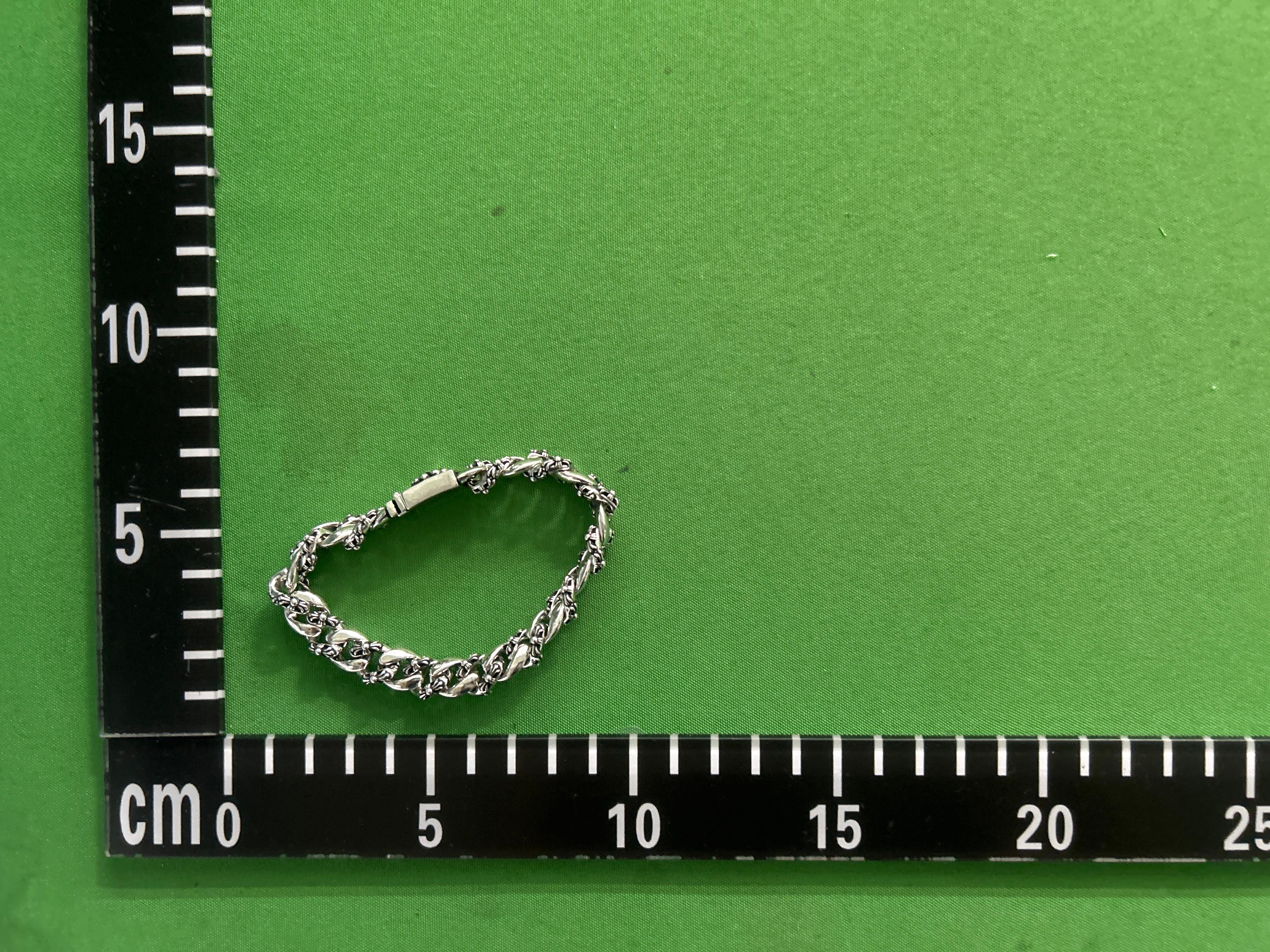 Foto QC 4 de Chrome Hearts Paper Chain Bracelet Sterling Silver