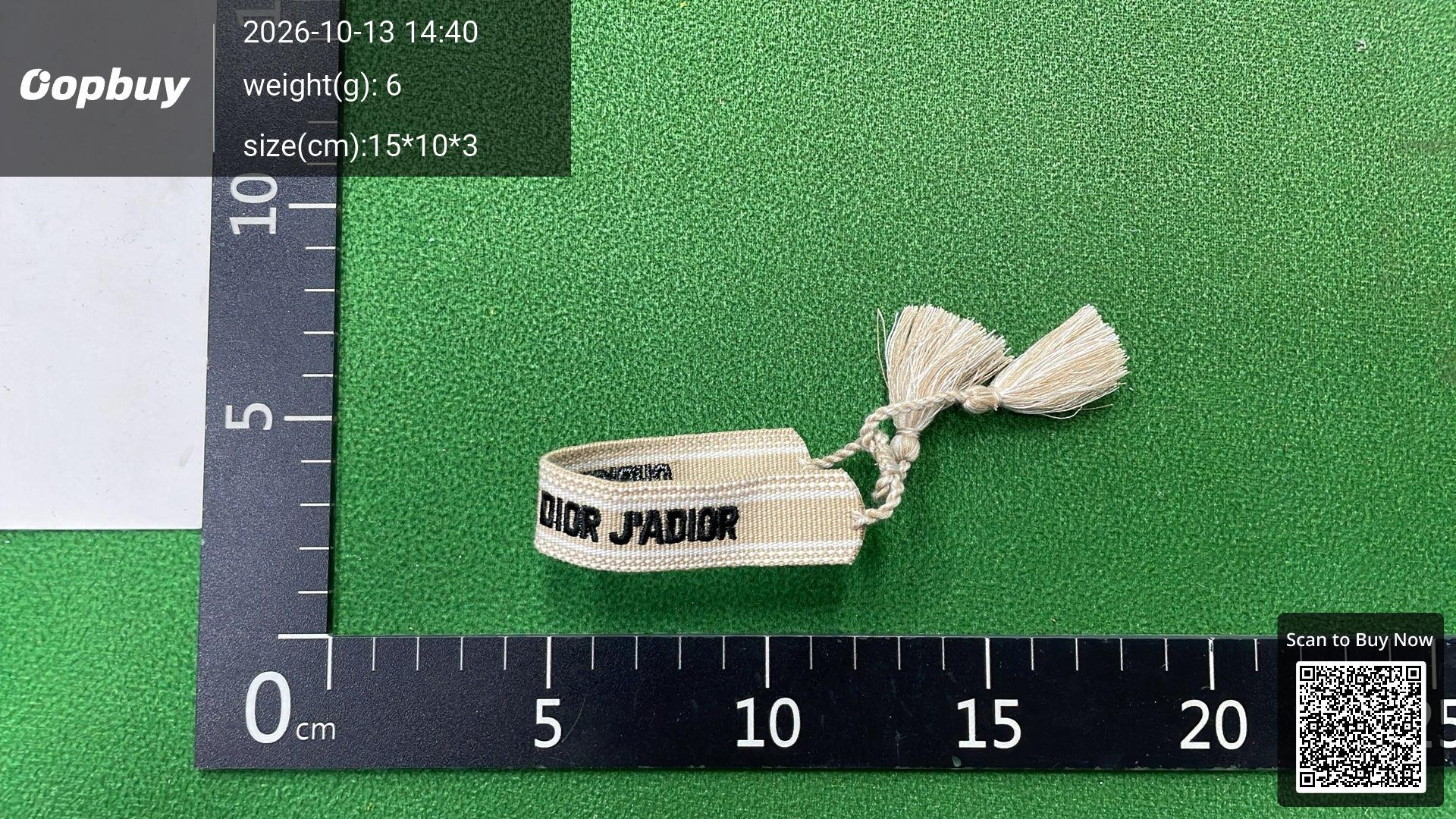 Foto QC 7 de Dior J'Adior Bracelet Cotton Red and White