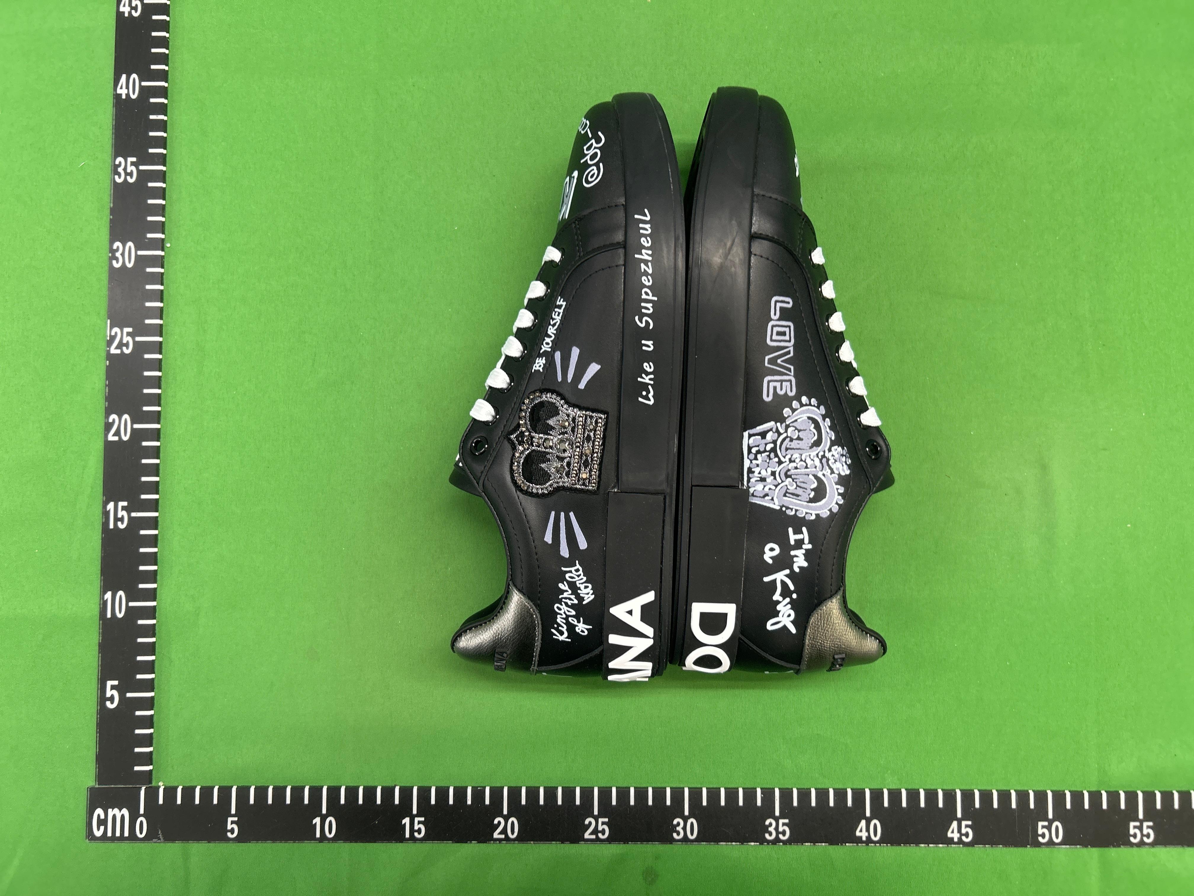 Foto QC 5 de Dolce & Gabbana Portofino Sneakers Leather DG Logo Black