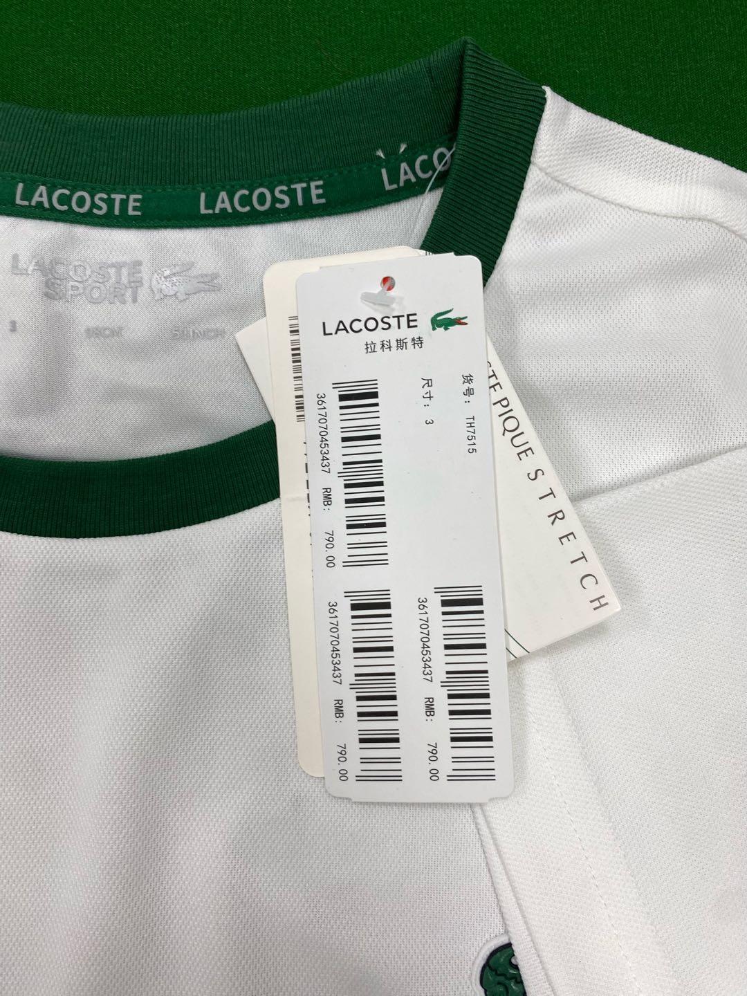 Foto QC 6 de Lacoste Sport T-shirt Color-Block Branded Stripe Navy/White