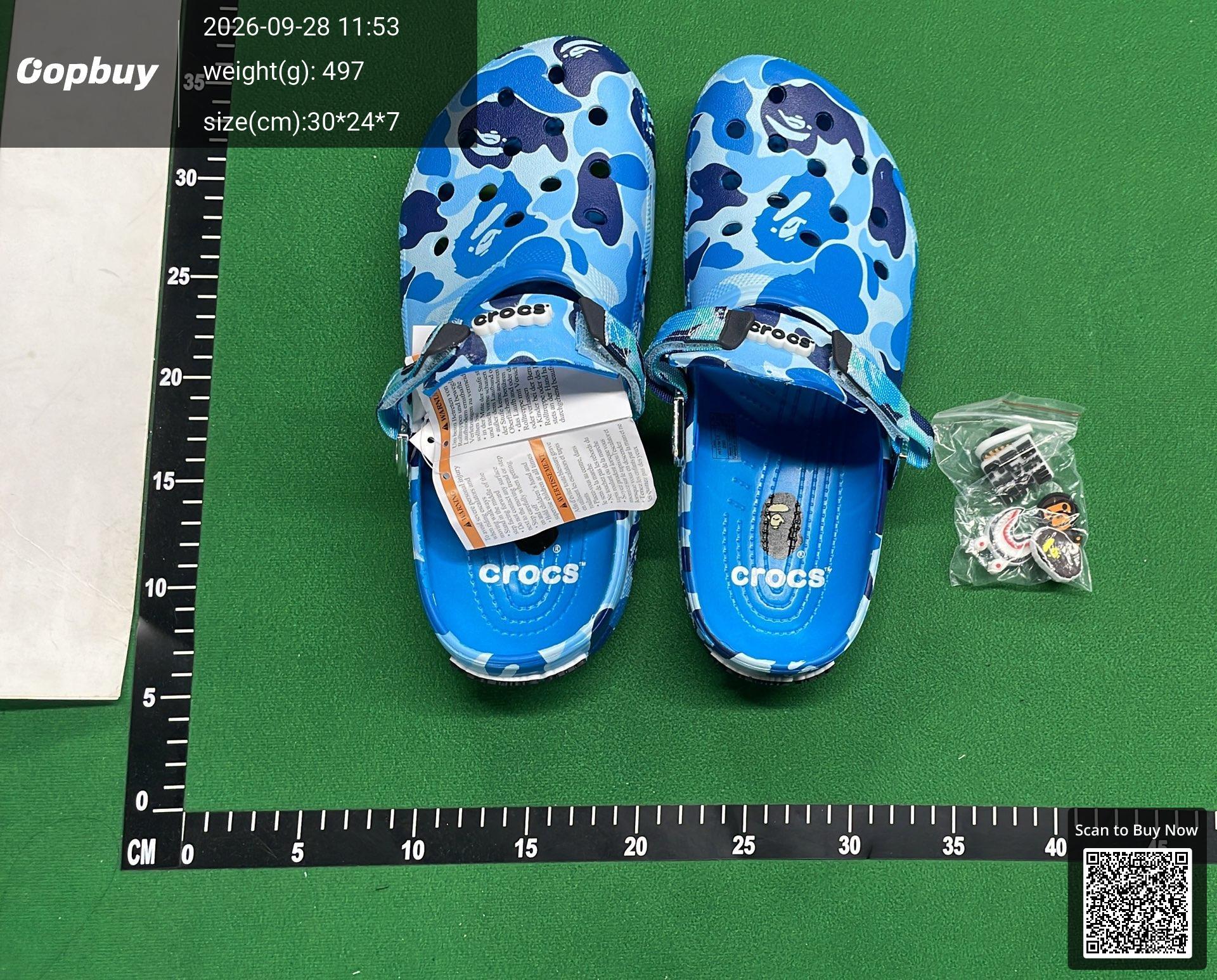 Foto QC 1 de BAPE Classic Clog Rubber Black Camo Yjump01