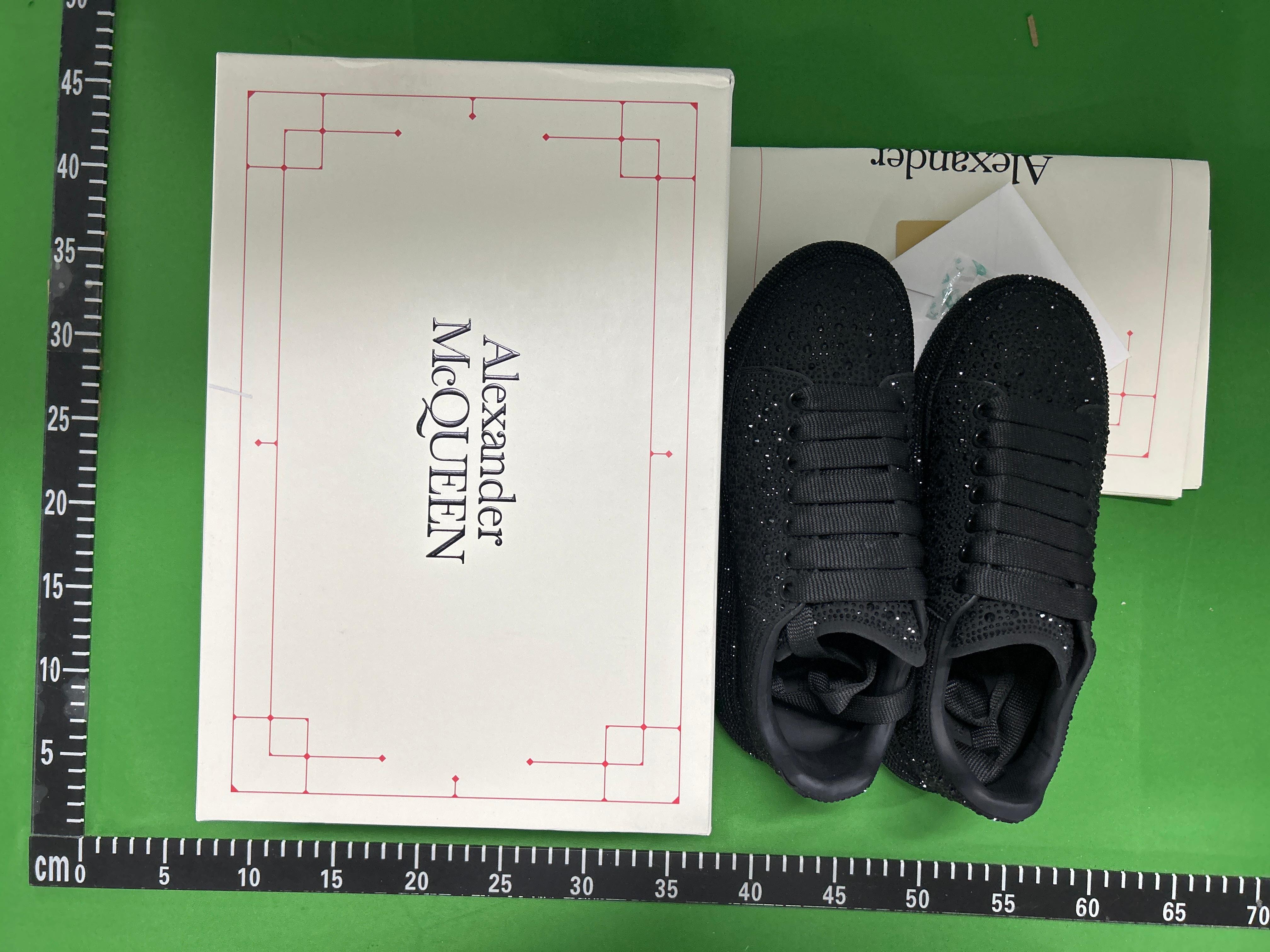 Foto QC 2 de Alexander McQueen Oversized Leather Platform Black White DJ-Yjump02
