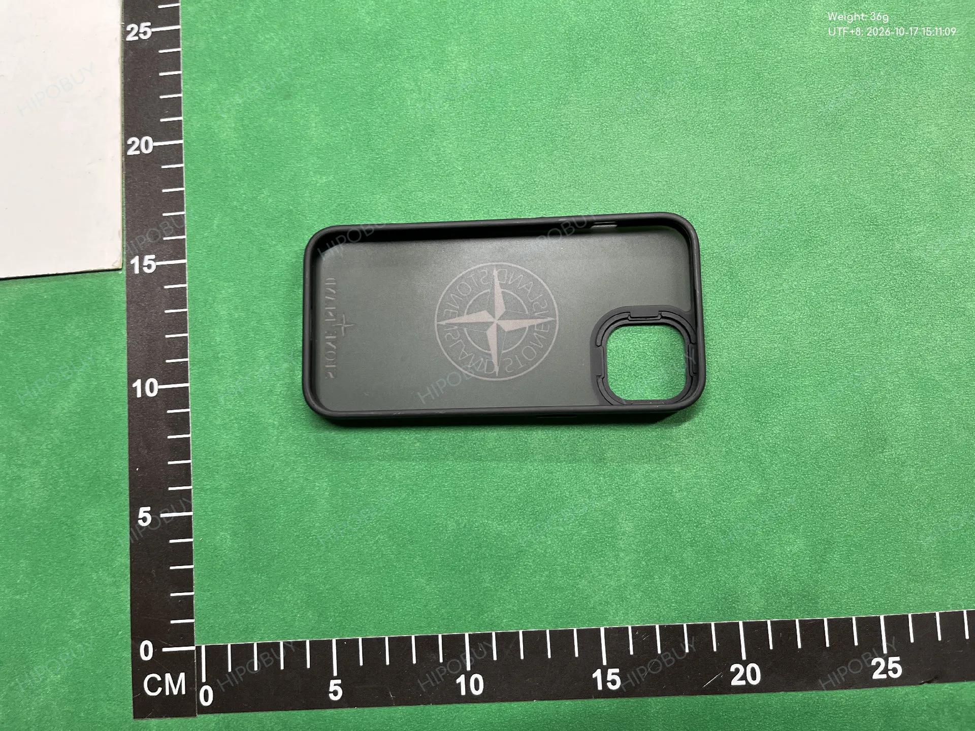 Foto QC 8 de Stone Island Silicone Case for iPhone 15 Pro Max Black