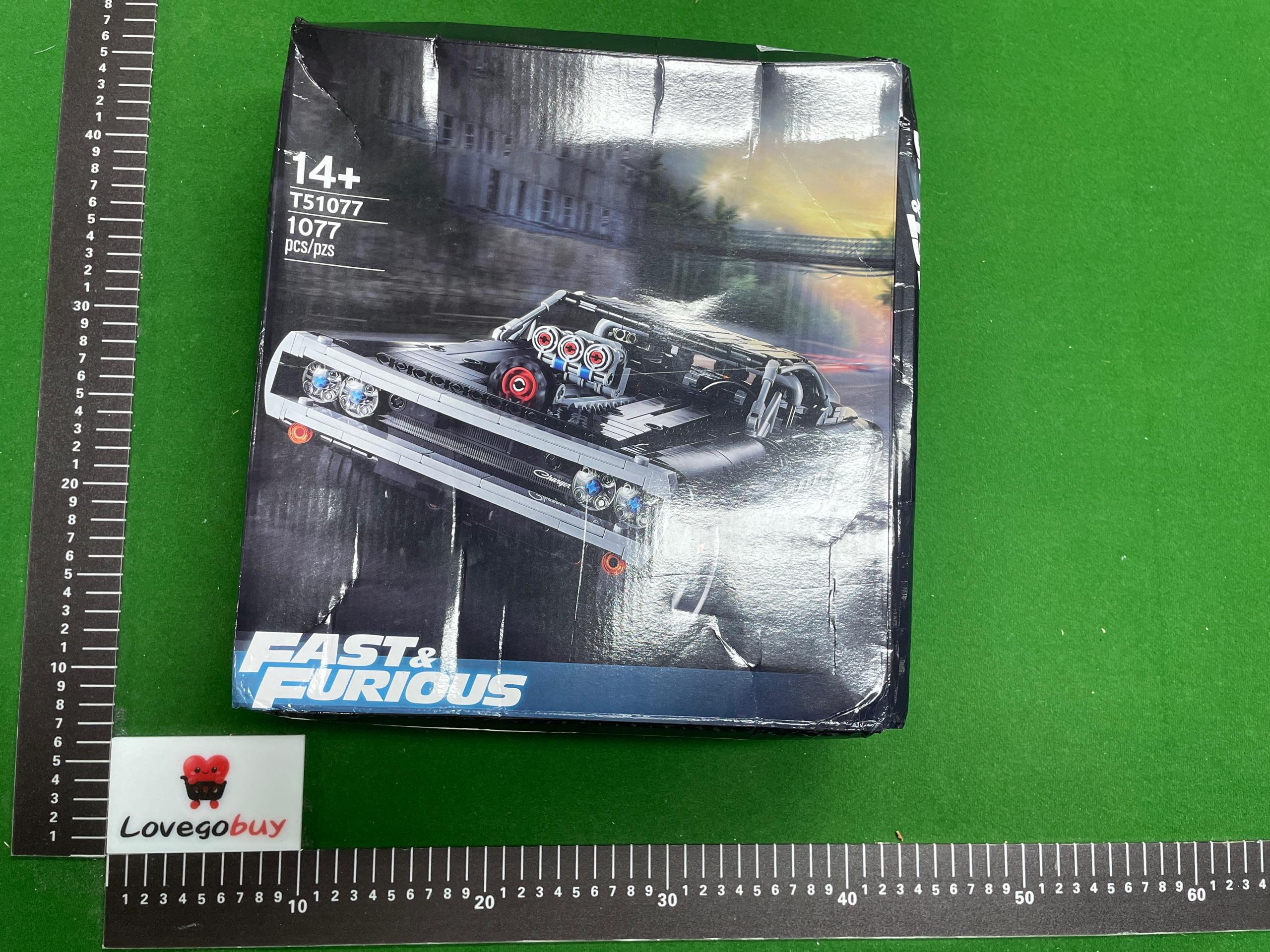 Foto QC 4 de Generic Fast & Furious Dodge Charger Muscle Car Building Block Set