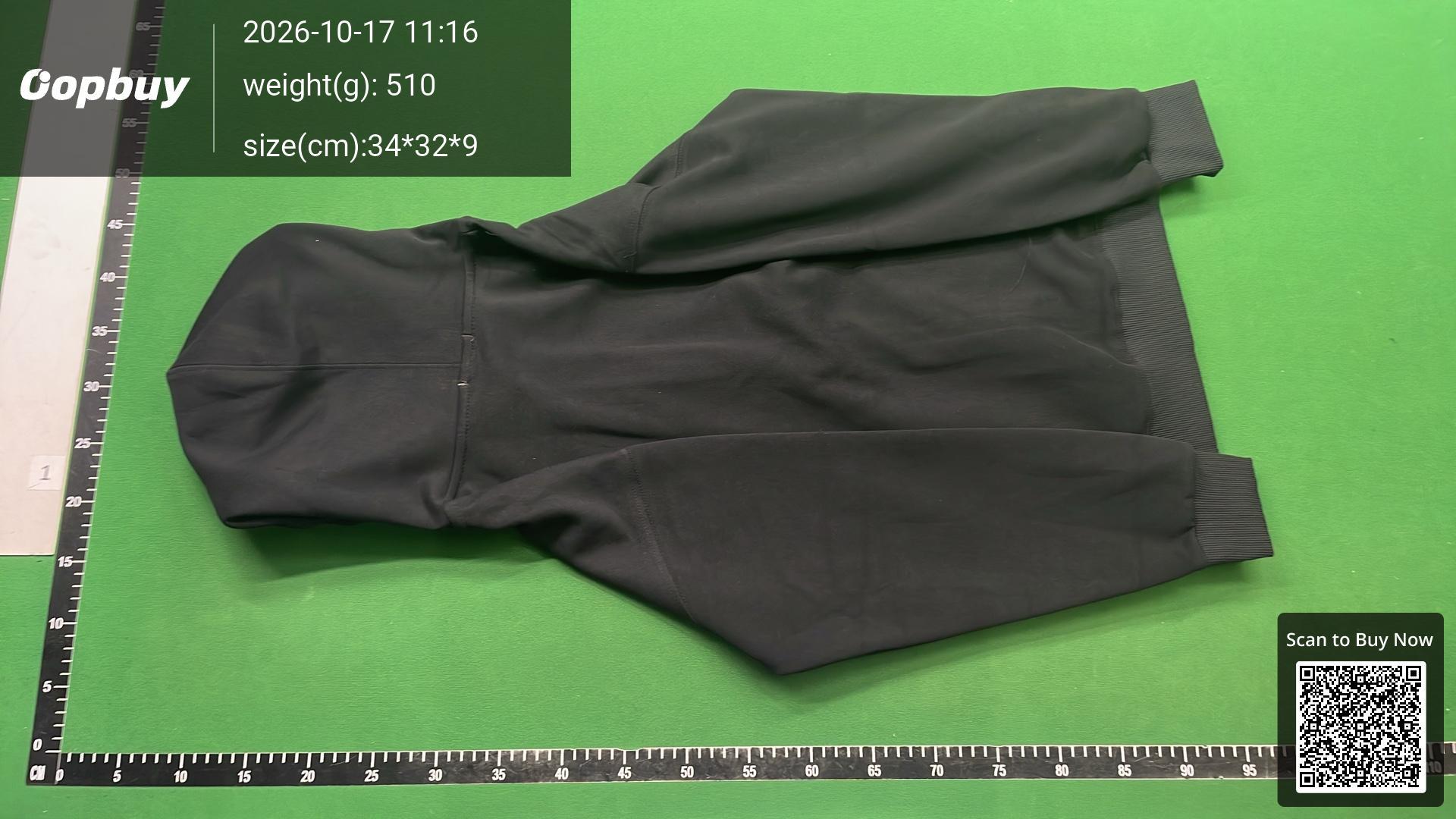 Foto QC 8 de Burberry Lockwell Hooded Puffer Jacket Detachable Sleeve Down Black