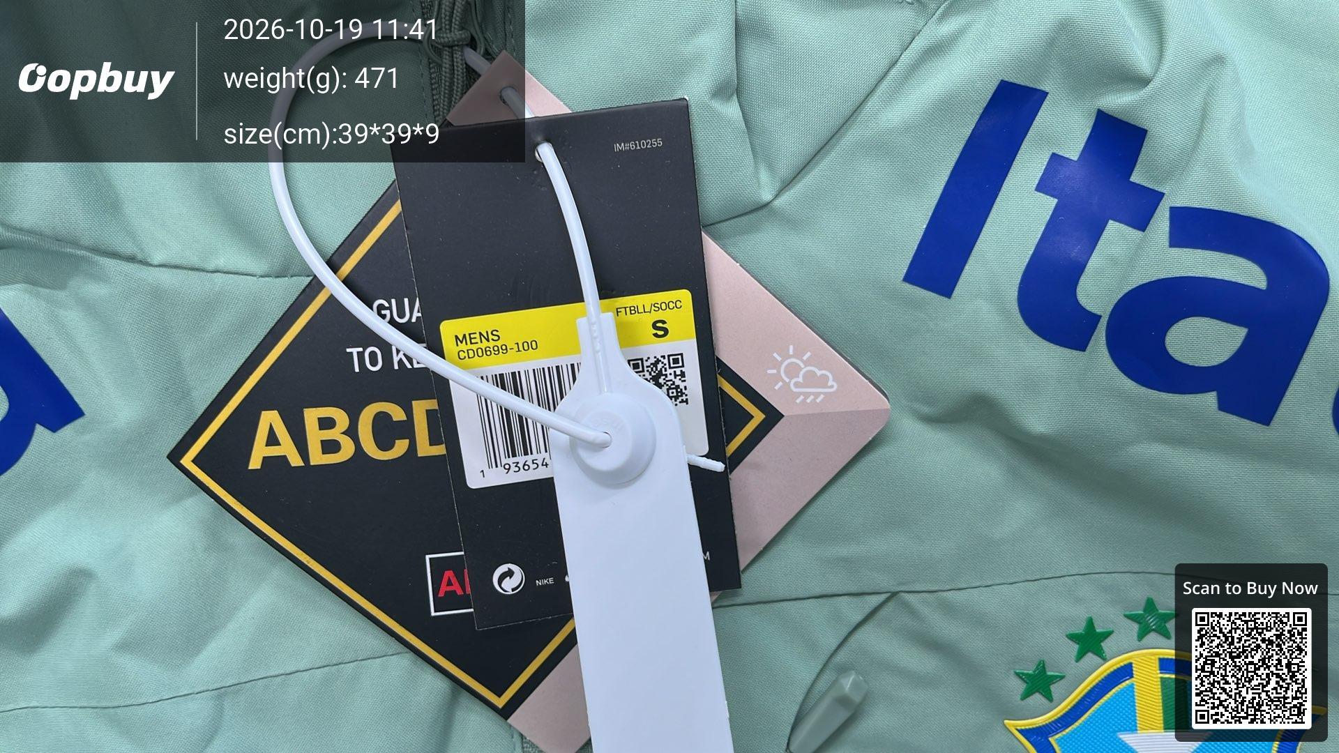 Foto QC 4 de Nike Brazil Neymar Football Windbreaker Jacket Black