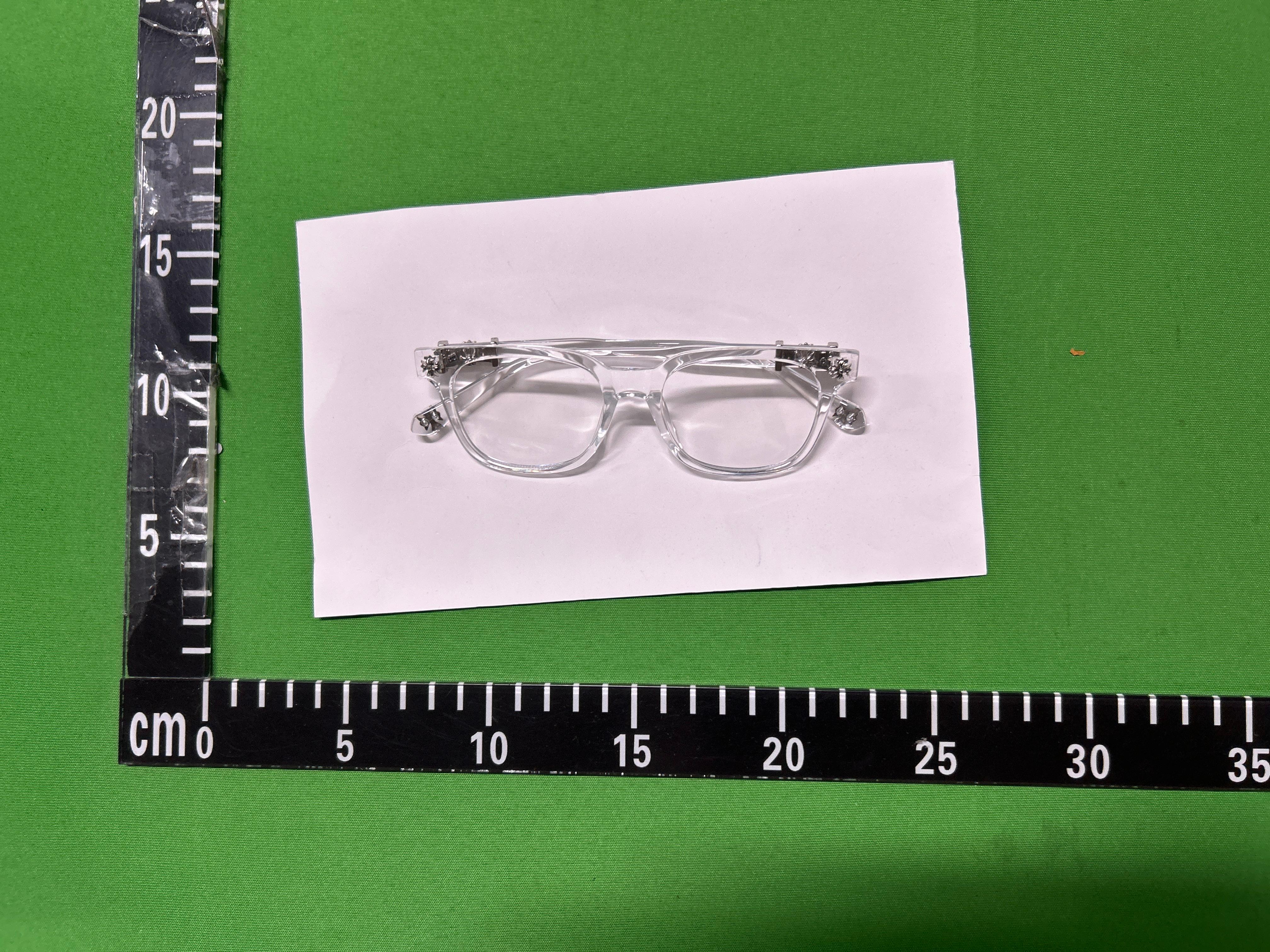 Foto QC 5 de Chrome Hearts Square-Frame Acetate Sunglasses Black (2273)