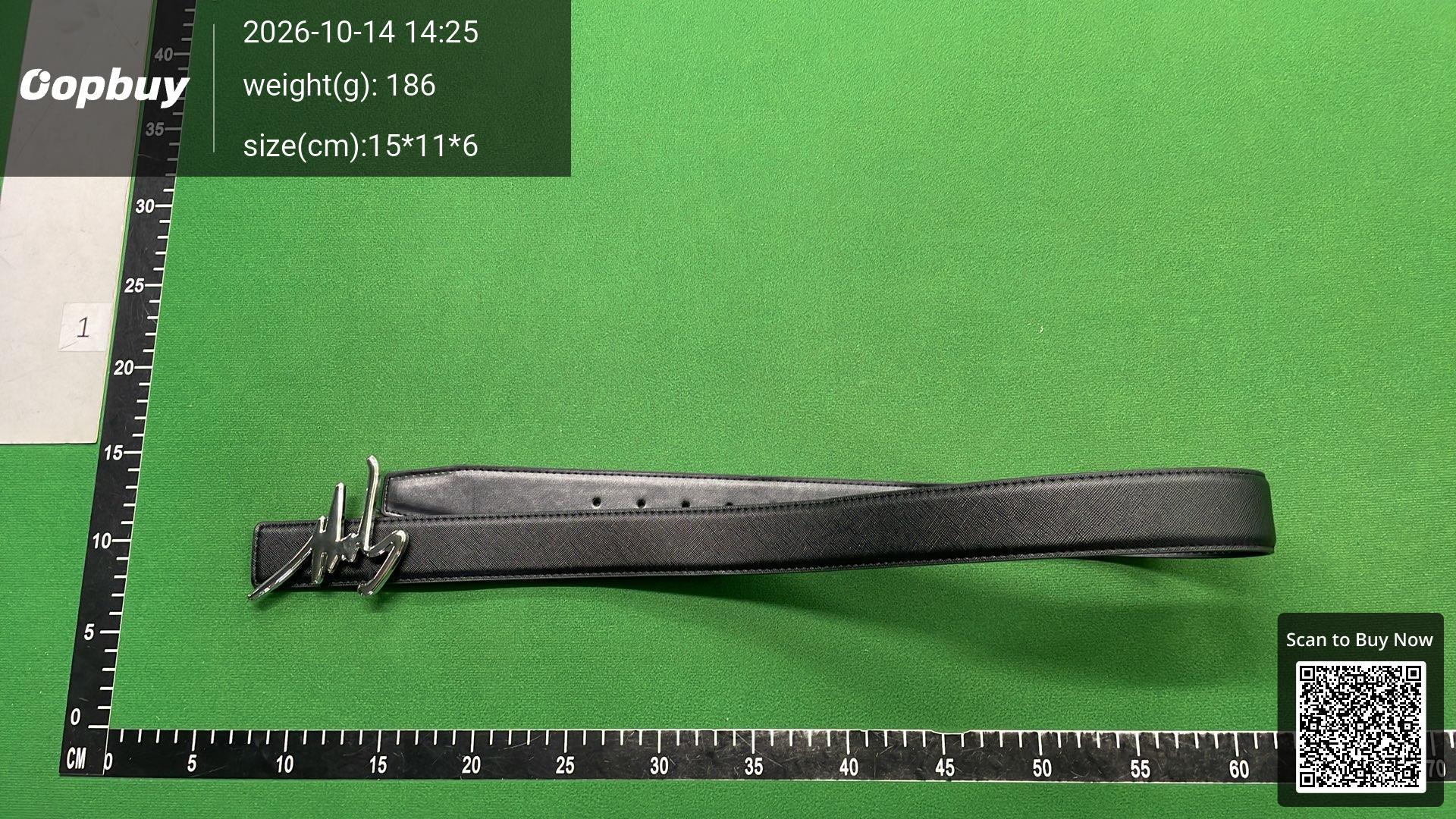Foto QC 5 de Other Signature Buckle Belt Black