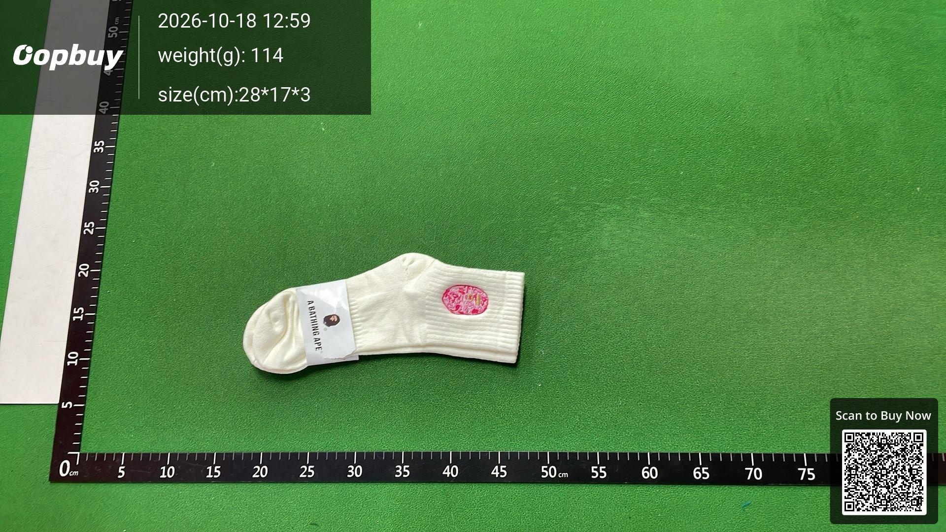 Foto QC 2 de A Bathing Ape Ape Head Ankle Socks White