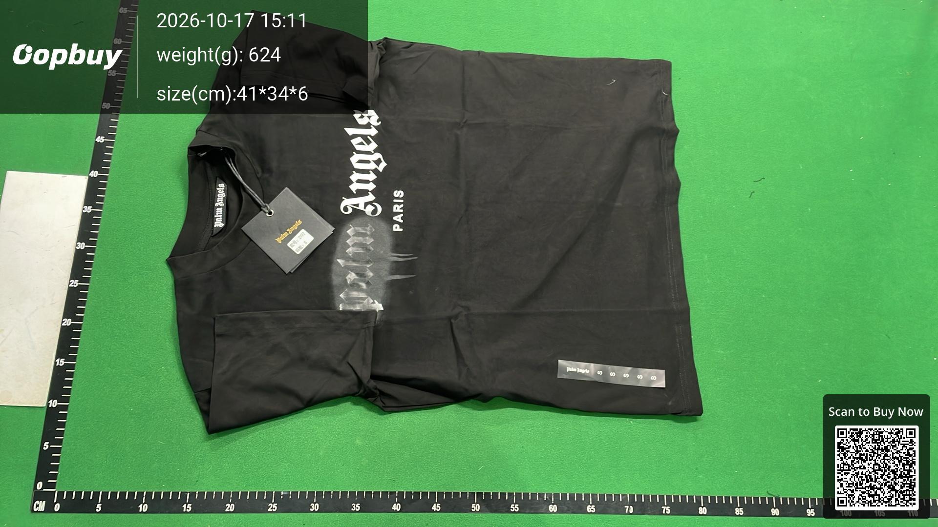 Foto QC 2 de Palm Angels Aspen T-shirt Sprayed Heart White