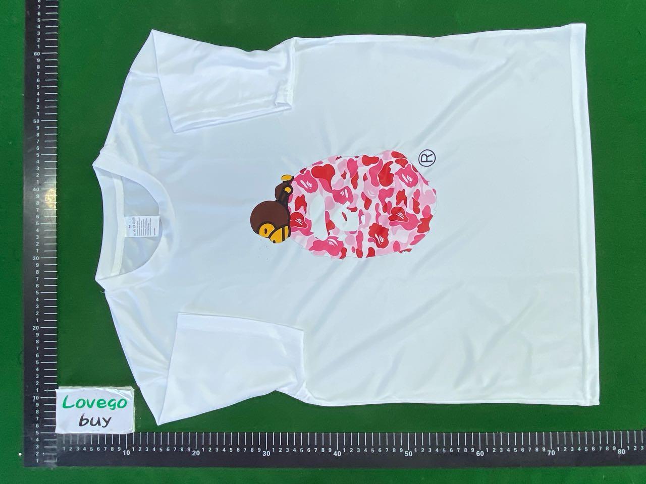 Foto QC 8 de BAPE Baby Milo Pink Camo Ape Head T-shirt Black
