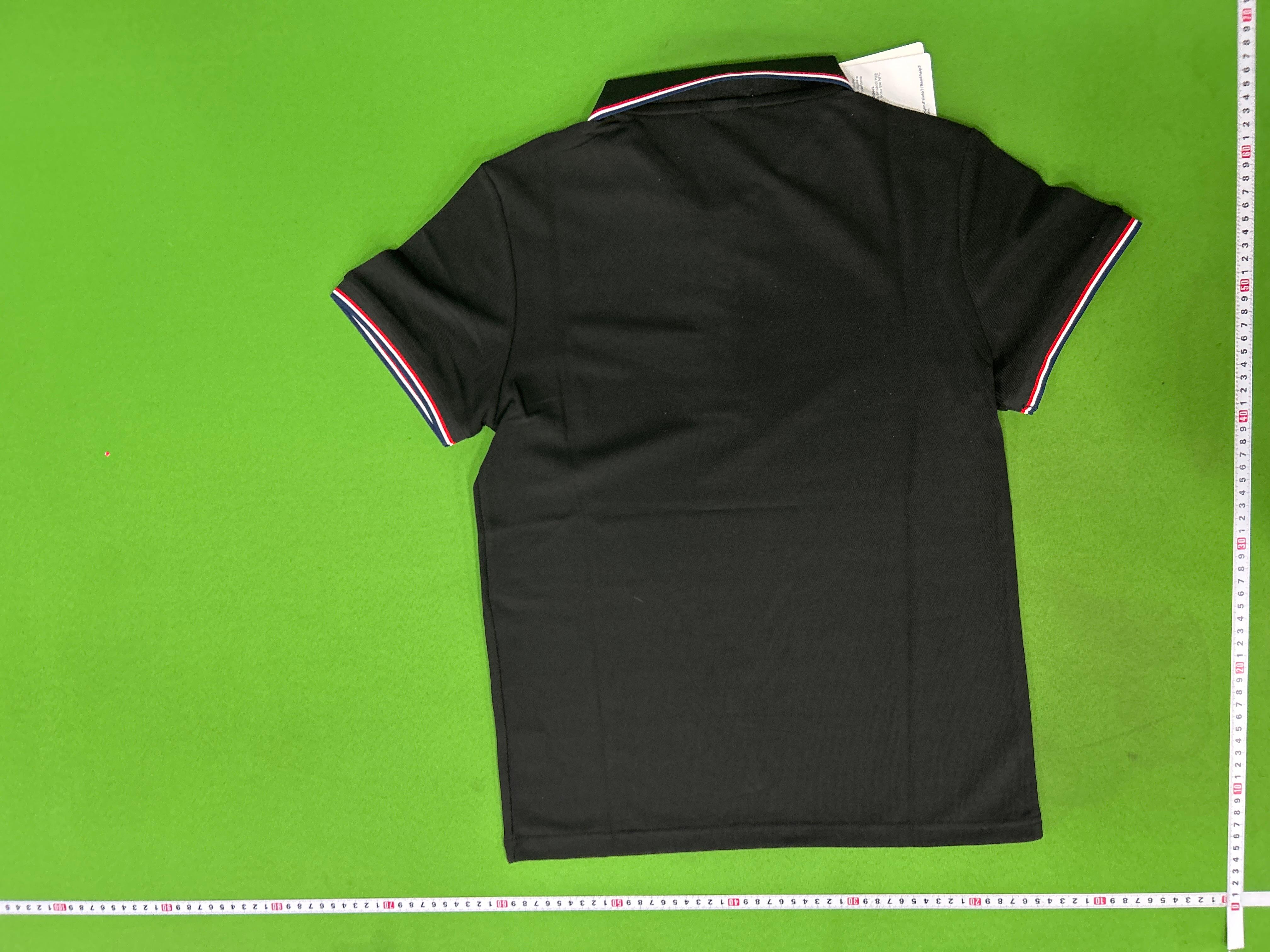 Foto QC 8 de Moncler Shirt Logo Patch Tricolor Trim Black