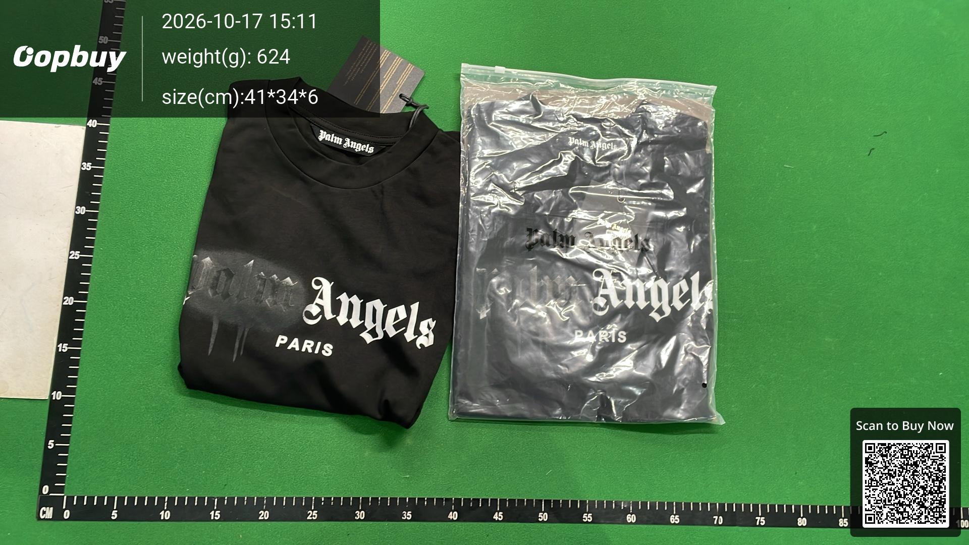 Foto QC 4 de Palm Angels Aspen T-shirt Sprayed Heart White
