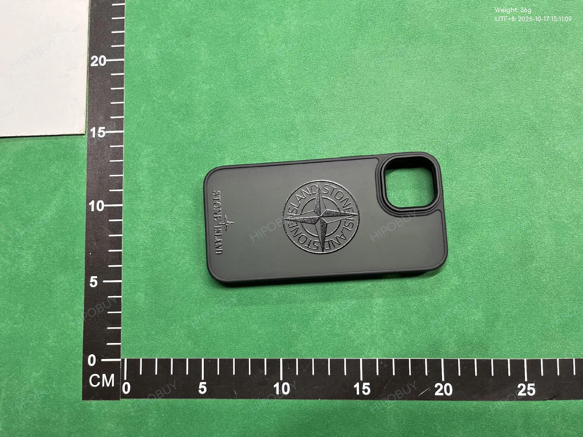 Foto QC 7 de Stone Island Silicone Case for iPhone 15 Pro Max Black