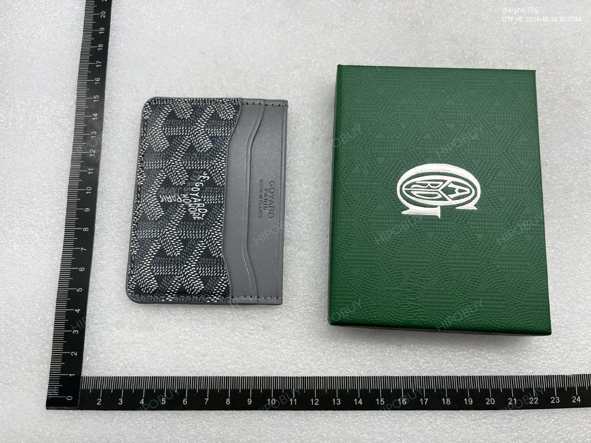 Foto QC 5 de Goyard Saint Sulpice Card Holder Goyardine Canvas Black