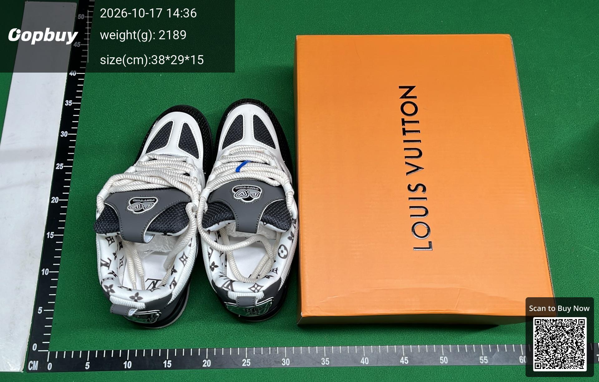 Foto QC 1 de Louis Vuitton LV Skate Sneaker Nubuck Mesh Low 57th Street NYC Exclusive Black Yellow 1ADI2S