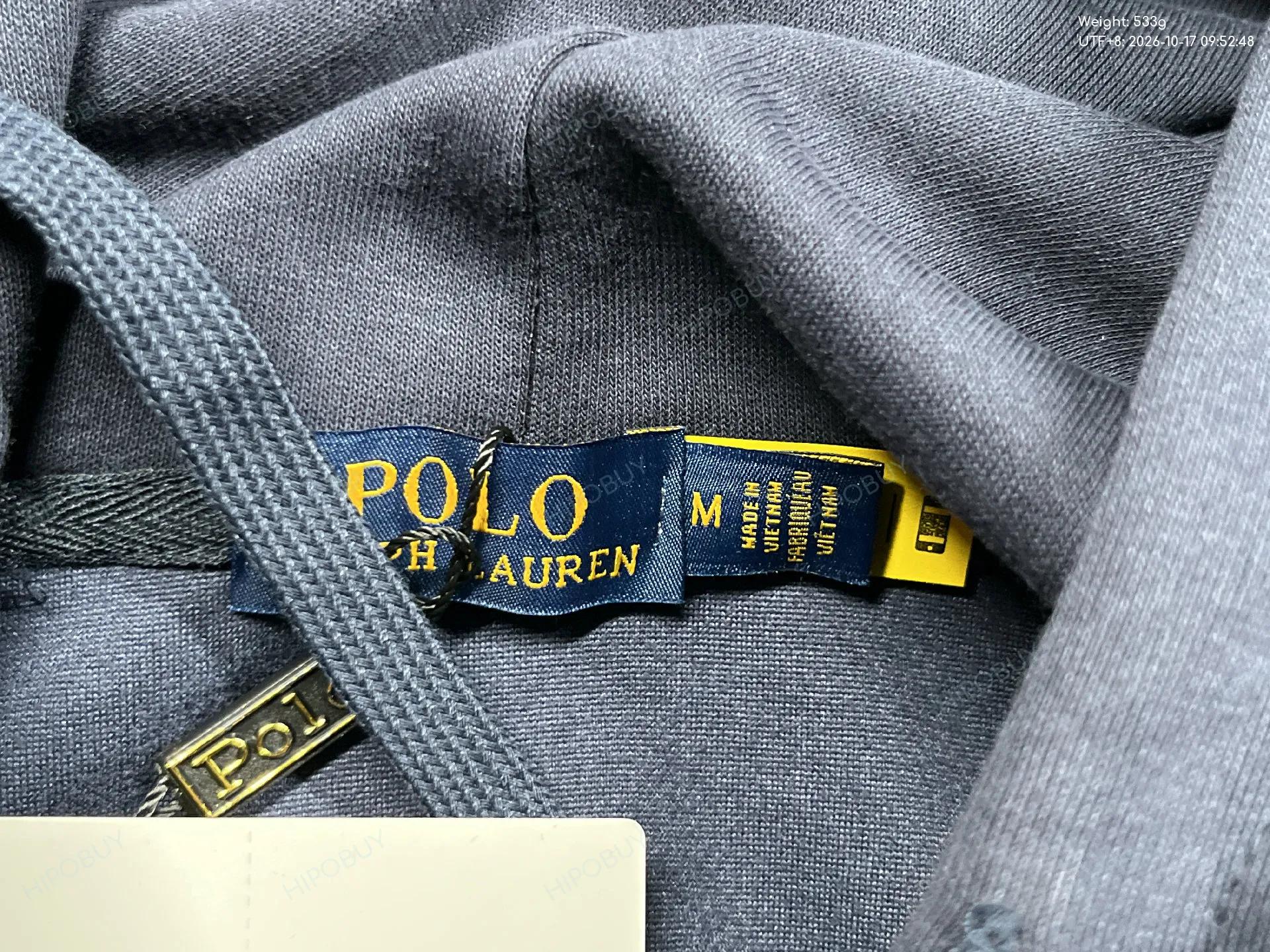 Foto QC 5 de Polo Ralph Lauren Hoodie Jacket Full-Zip Heather Grey