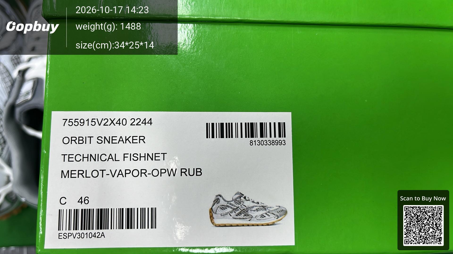Foto QC 2 de Bottega Veneta Orbit Low Parakeet Silver reptz01