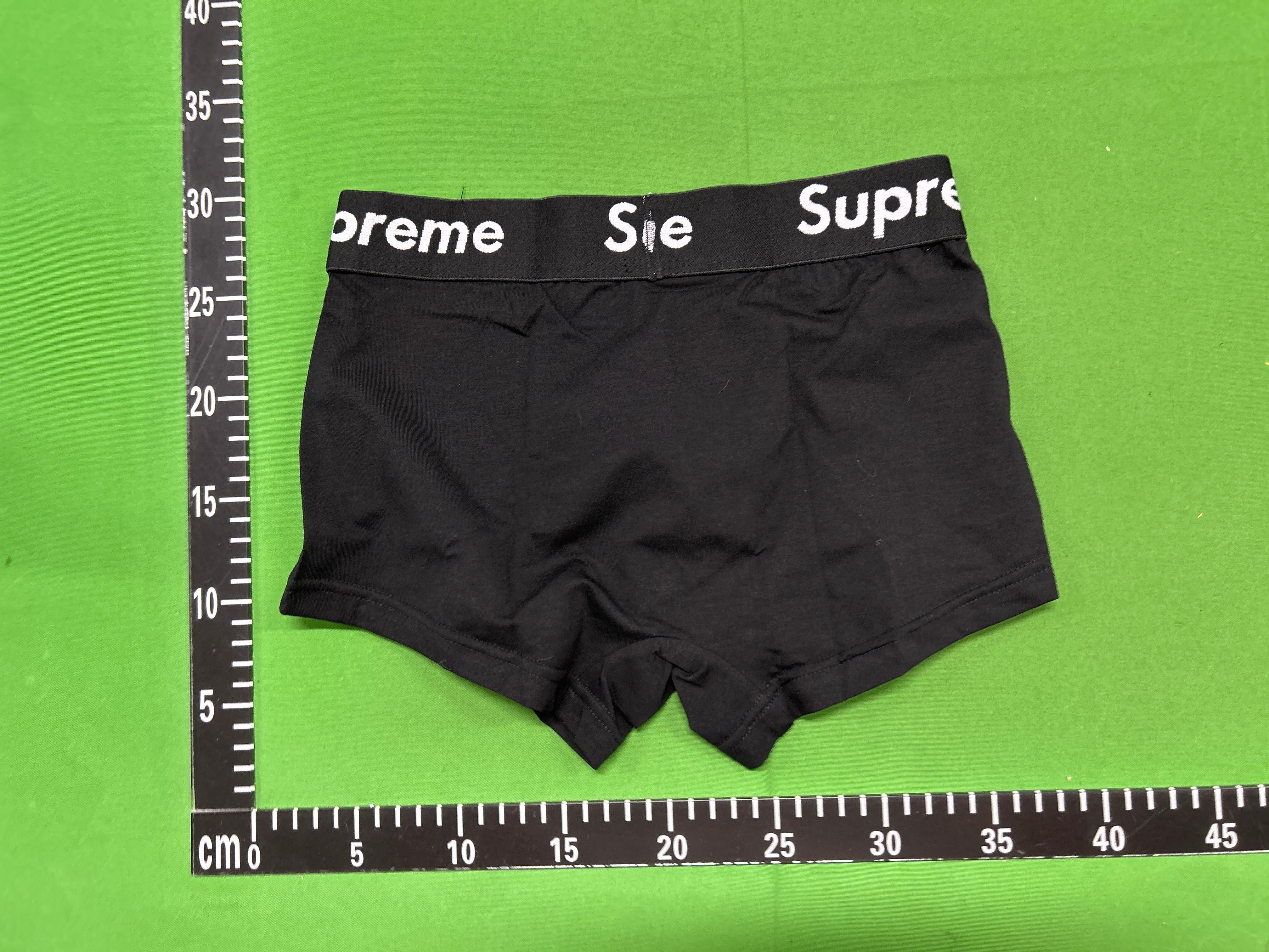 Foto QC 4 de Supreme Underwear Cotton Boxer Briefs Black
