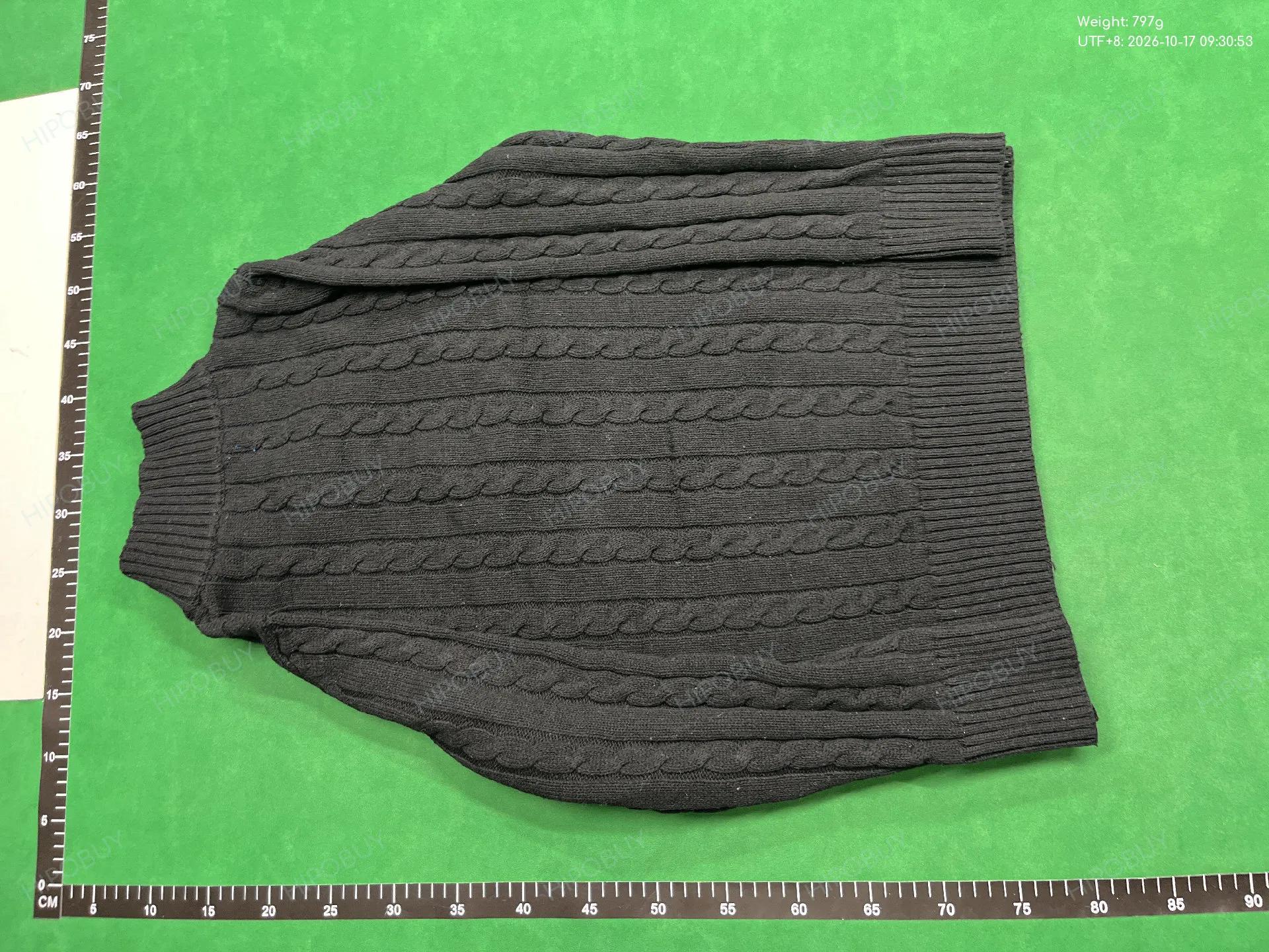 Foto QC 3 de Polo Ralph Lauren Cable Knit Crewneck Sweater Navy