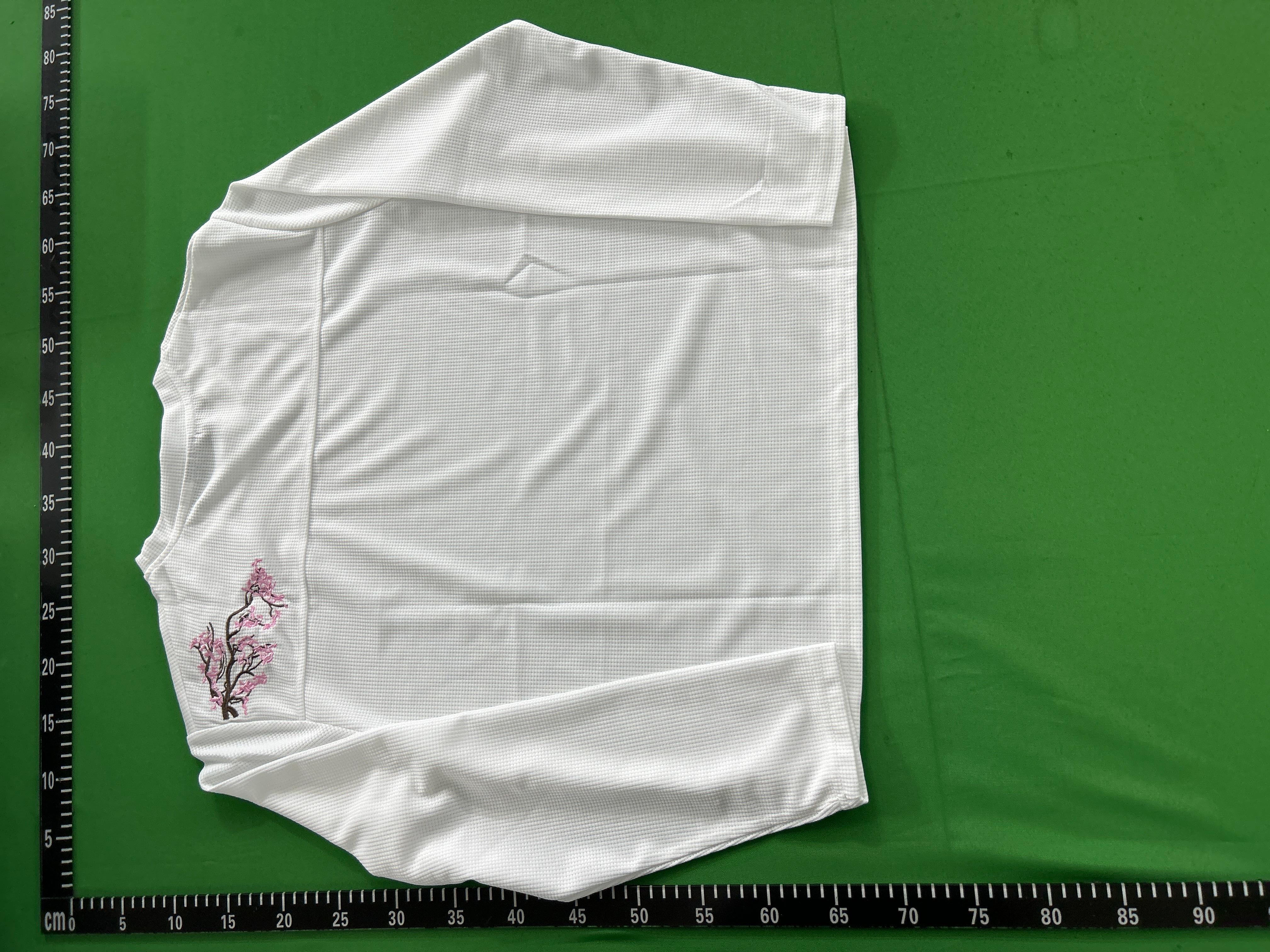 Foto QC 3 de Derschutze Blossom T-shirt Embroidery Grey