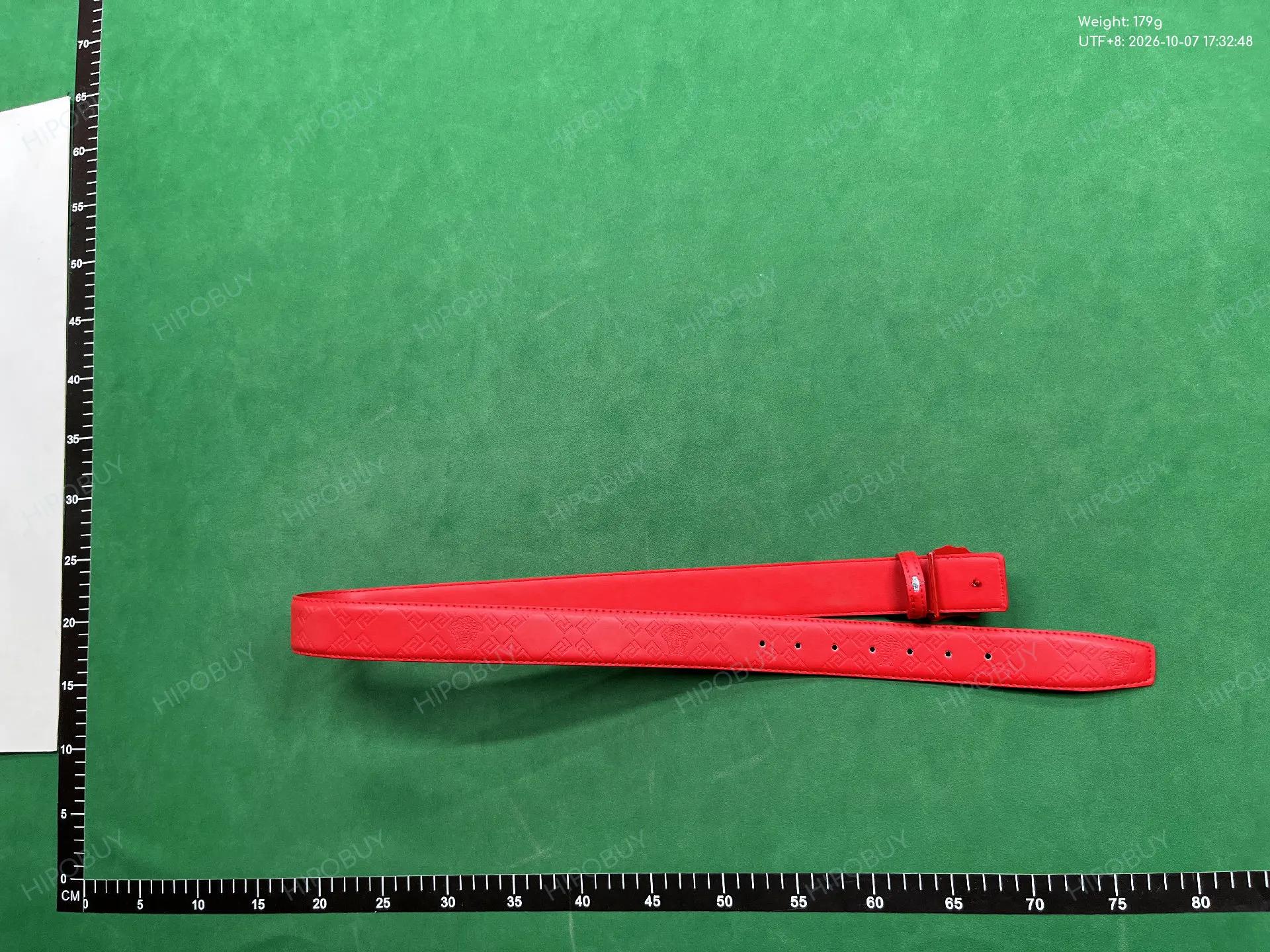 Foto QC 3 de Versace Belt Red