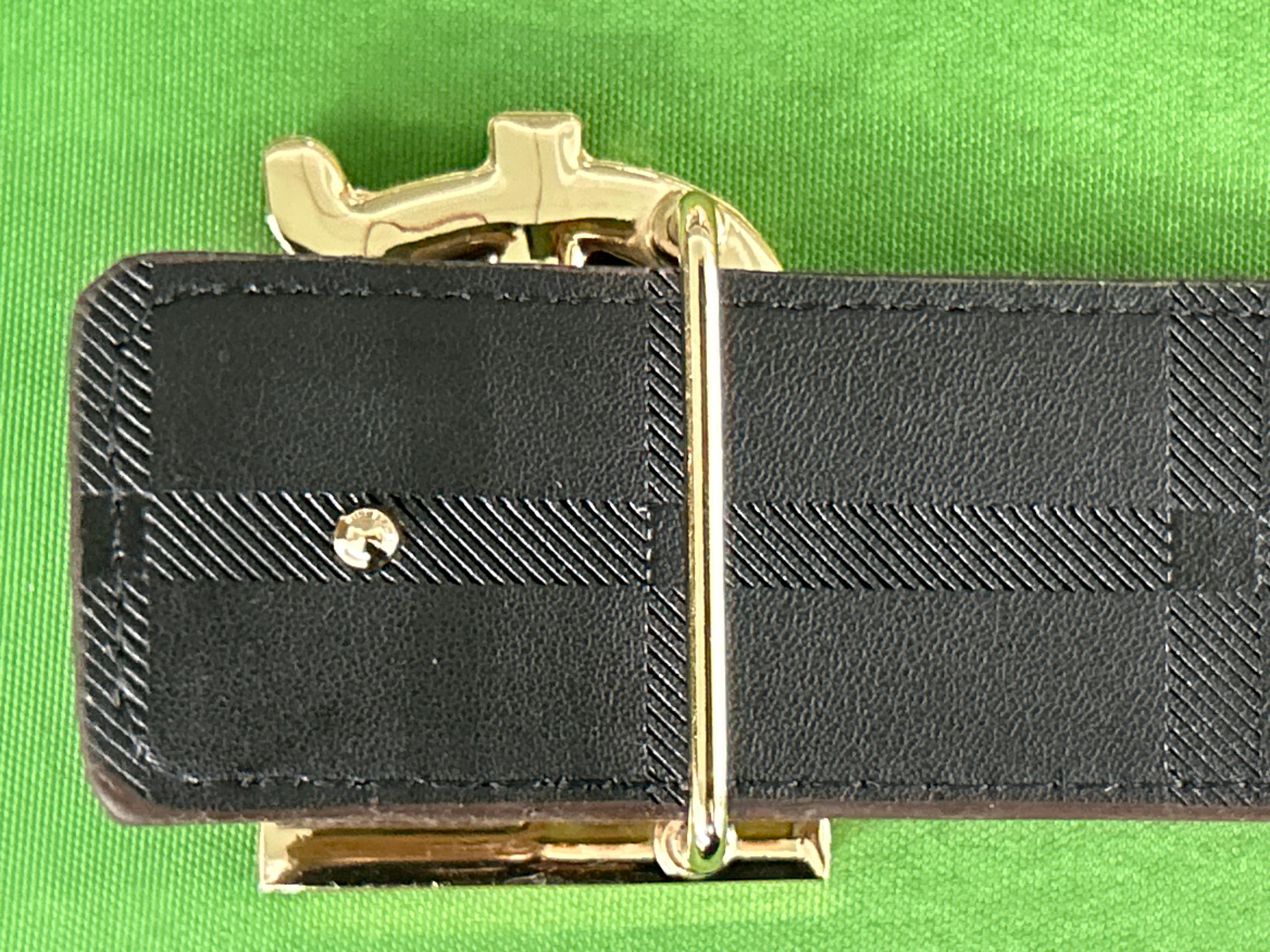 Foto QC 7 de Burberry TB Monogram Belt Vintage Check