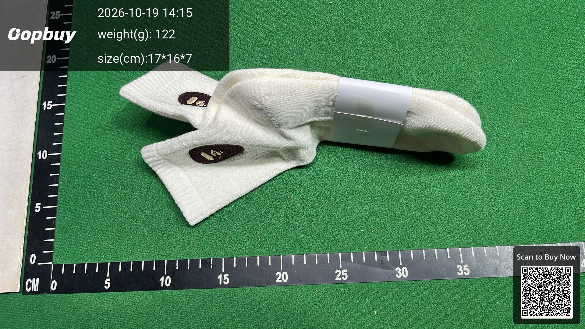Foto QC 1 de A Bathing Ape Ape Head Ankle Socks White