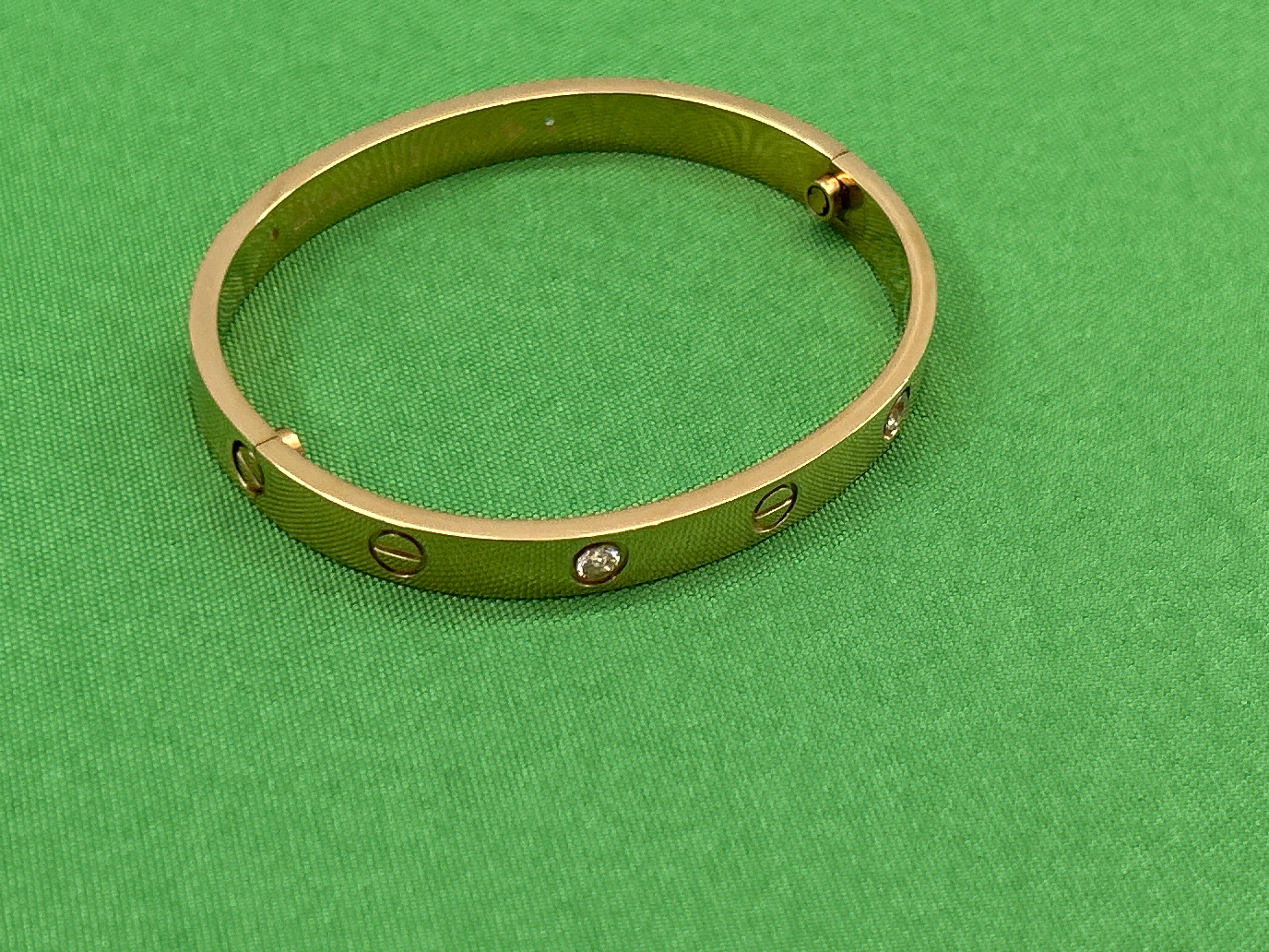 Foto QC 8 de Cartier LOVE Bracelet Gold Diamond Pink Gold