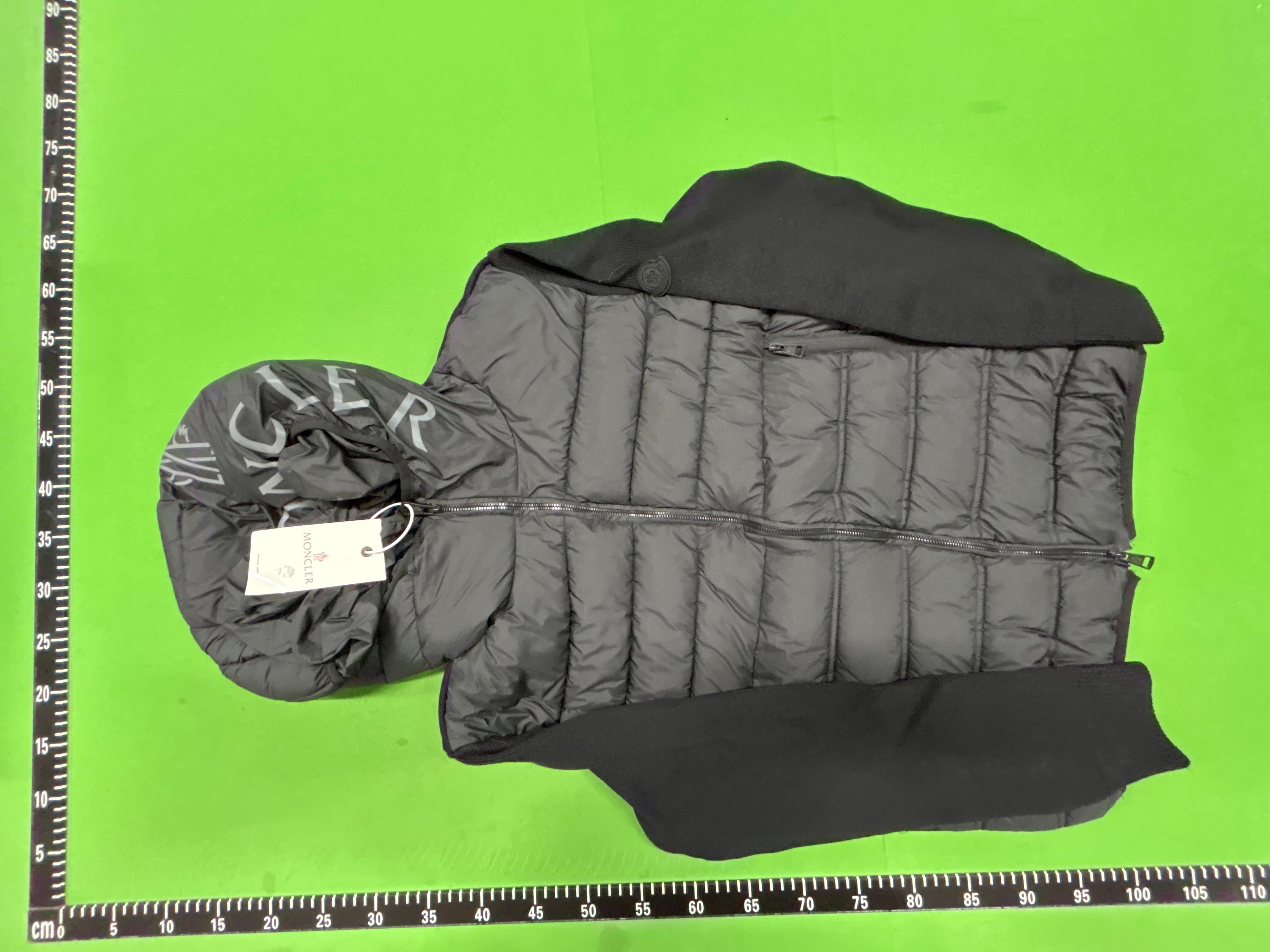 Foto QC 2 de Moncler Zip Sweater Quilted Wool Navy