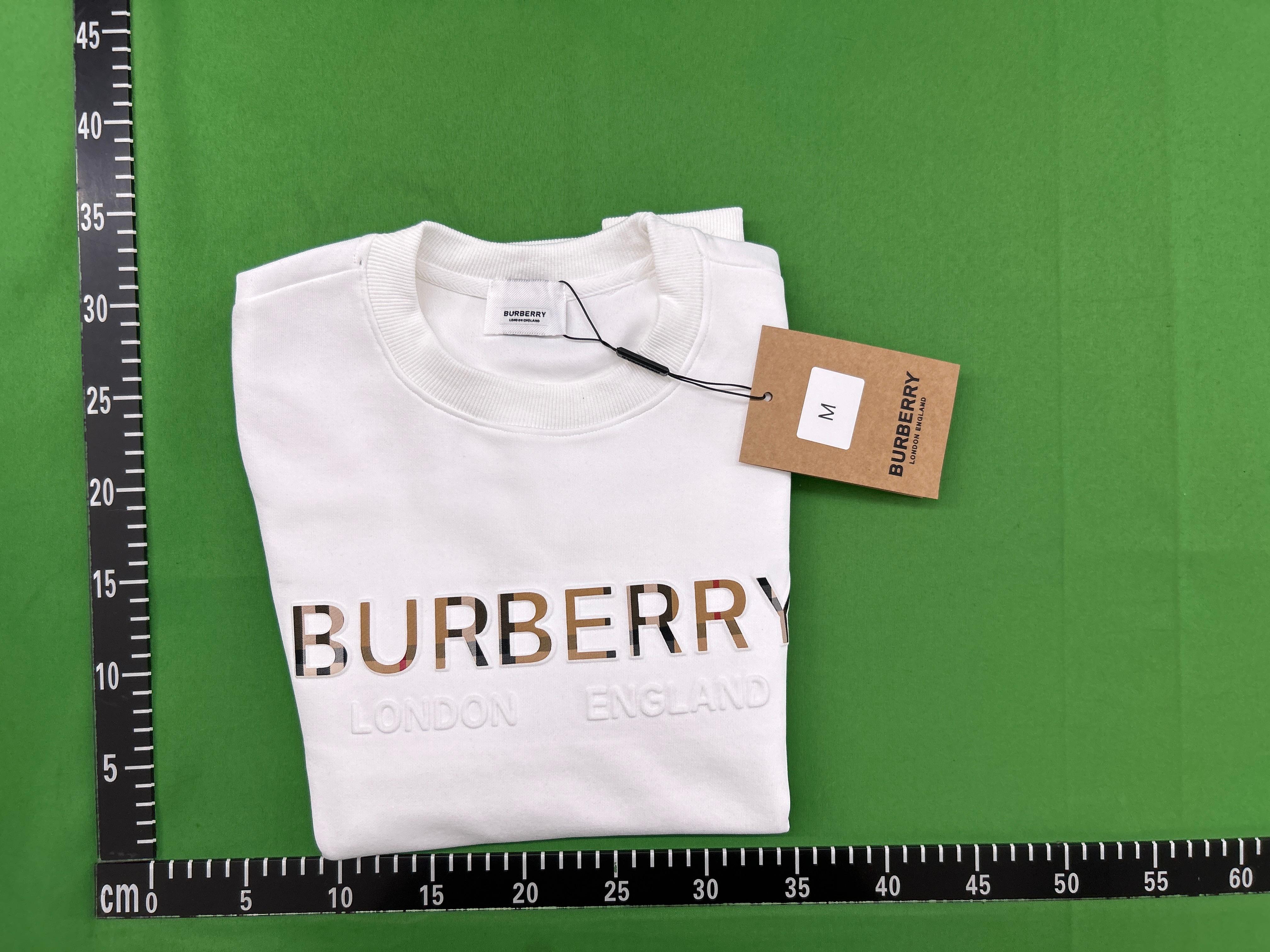 Foto QC 1 de Burberry Zip Up Hoodie Jacket Check Lined Cotton Pale Grey Melange