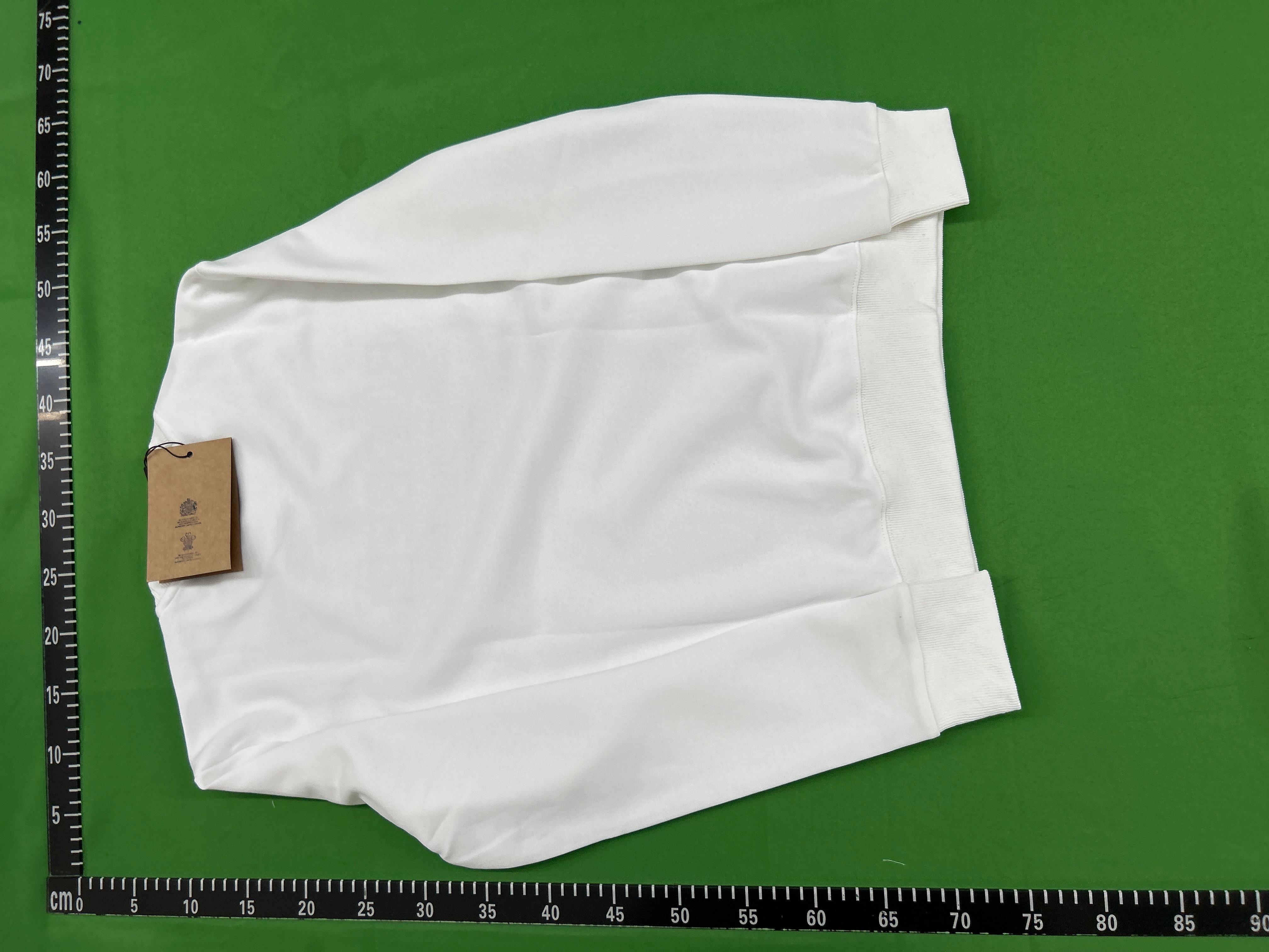 Foto QC 4 de Burberry Zip Up Hoodie Jacket Check Lined Cotton Pale Grey Melange
