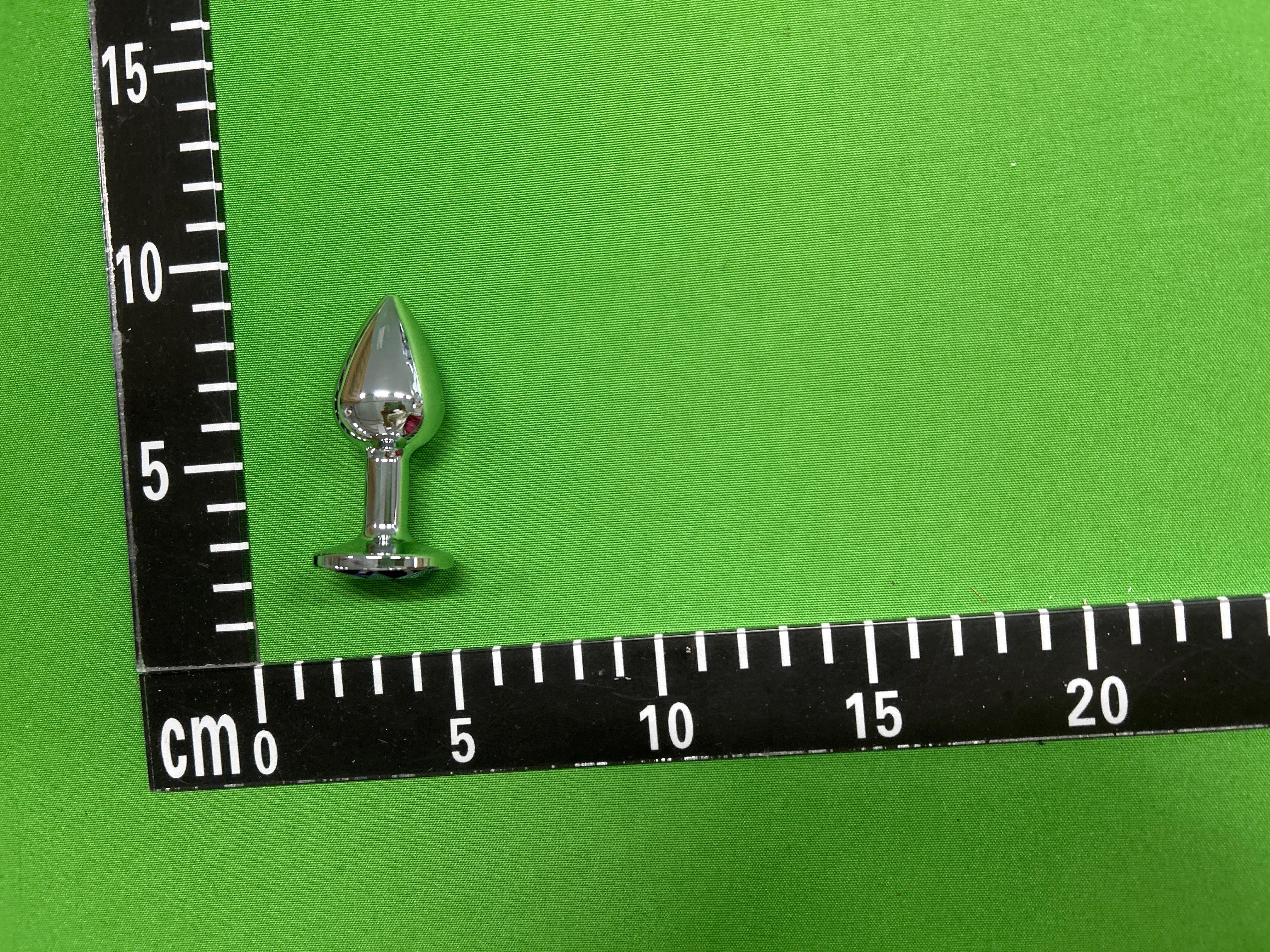 Foto QC 5 de Generic Stainless Steel Jeweled Anal Plug (Medium) Pink